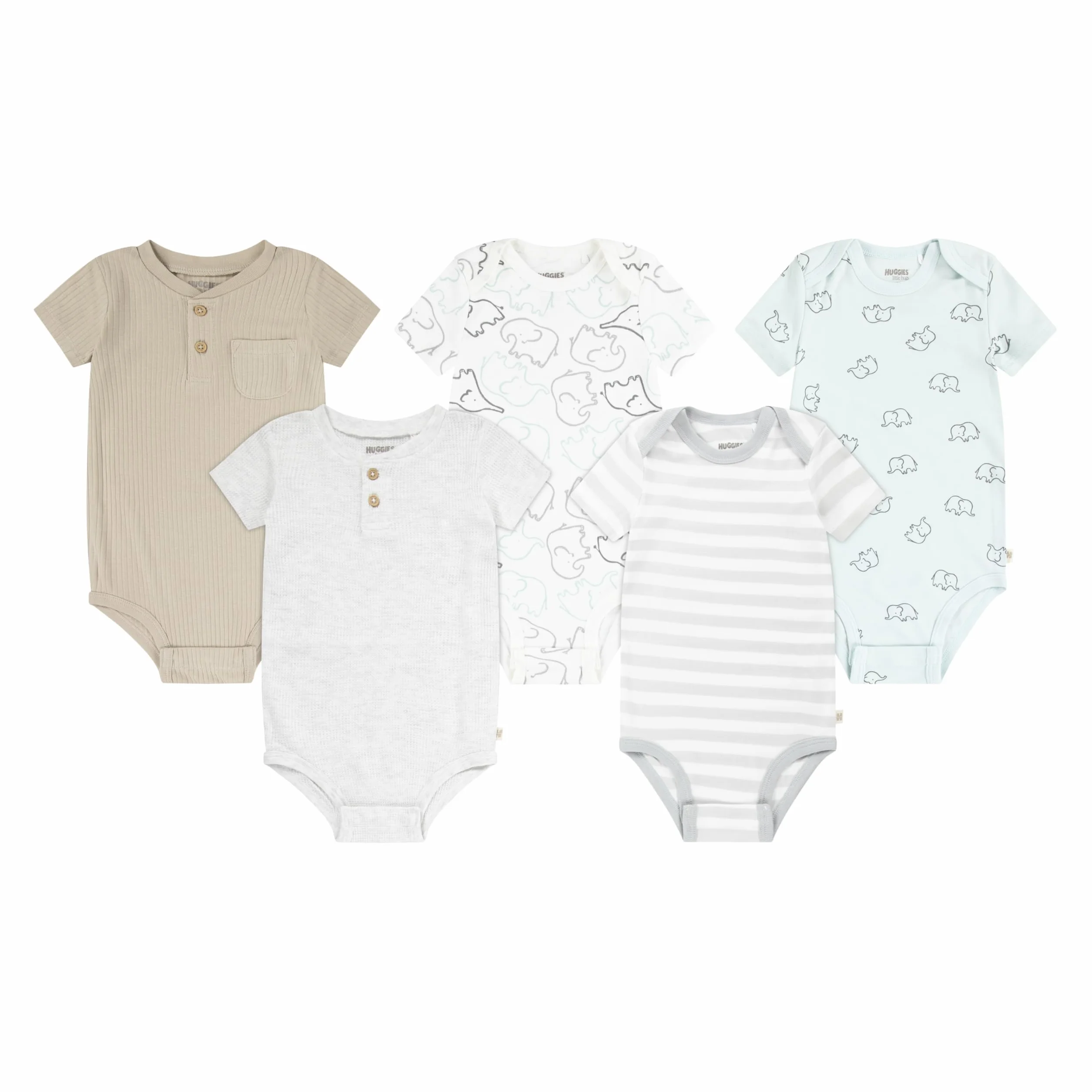 Huggies Little Hugs Body (opakowanie 5) unisex, Blue Haze, 3 miesięcy