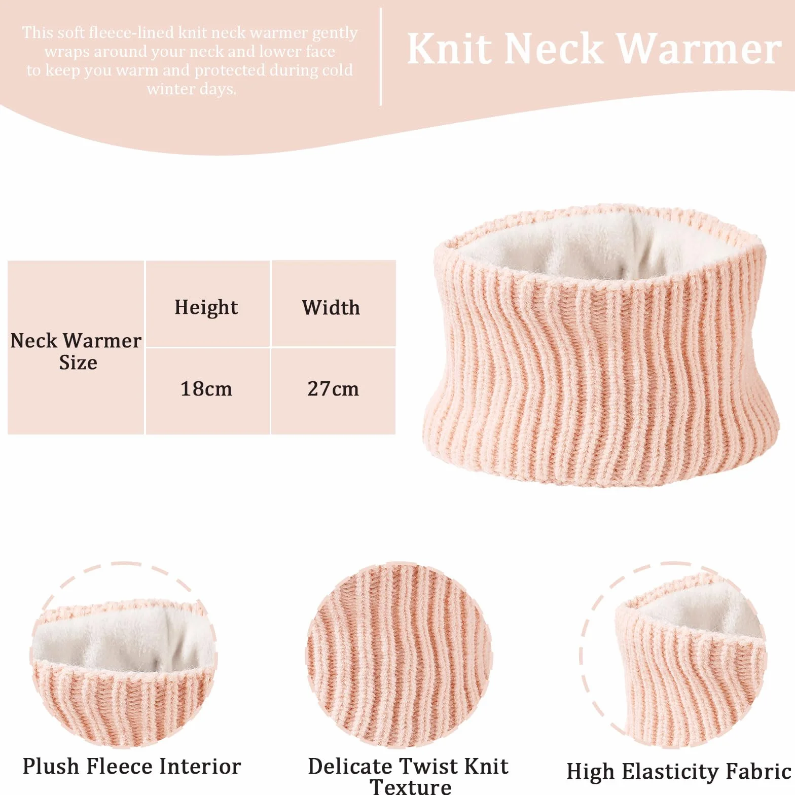 Zimowy dzianinowy ciepły szalik i rękawiczki unisex – czapka beanie z nausznikami, rękawiczki do ekranu dotykowego i ocieplacz na szyję szalik z podszewką polarową dla mężczyzn i kobiet