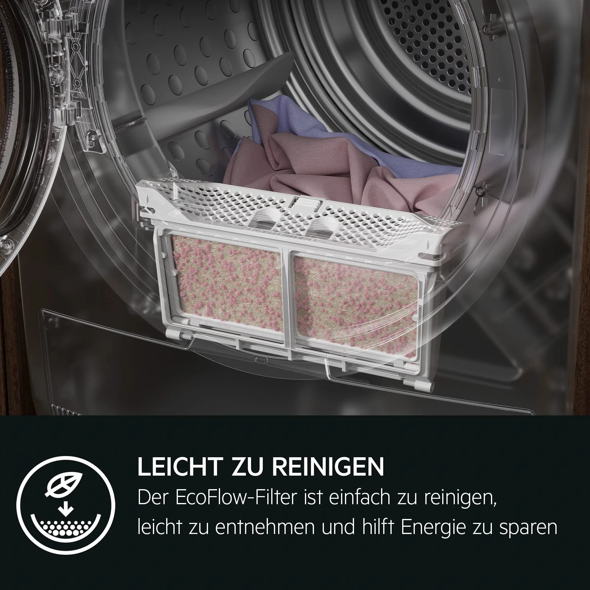 AEG Suszarka z pompą ciepła 8 kg – seria 9000 AbsoluteCarePlus suszenie puchu – zwycięzca testu Stiftung Warentest – skanowanie 3D – badanie wilgotności resztkowej – A+++ – energooszczędna –