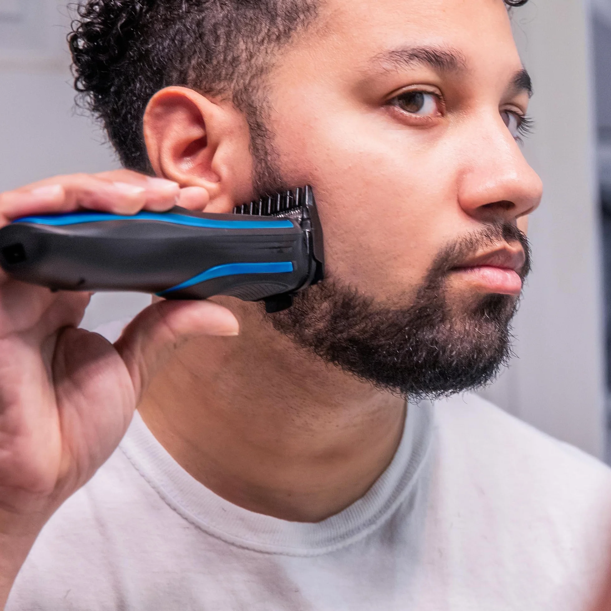 WAHL Self Clip 360 bezprzewodowa maszynka do strzyżenia włosów czarna 10 nasadek USB