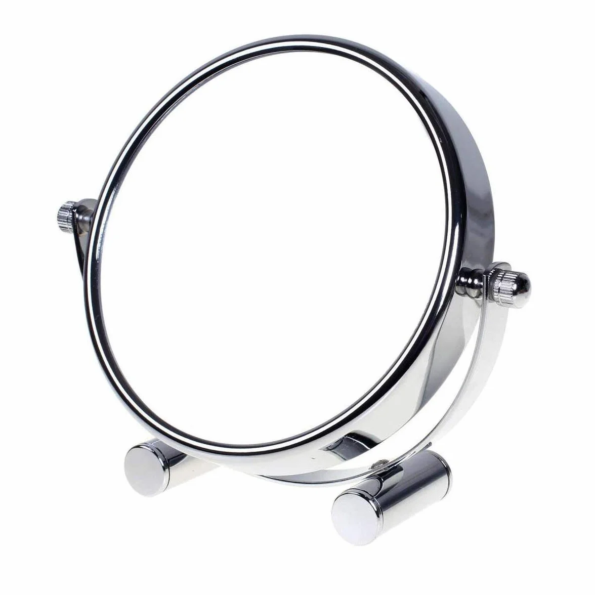 TUKA 10-krotny zoom, 15 cm dwustronny blat wolnostojące lustro toaletkowe, chrom, powiększenie x10 TKD3142-10x
