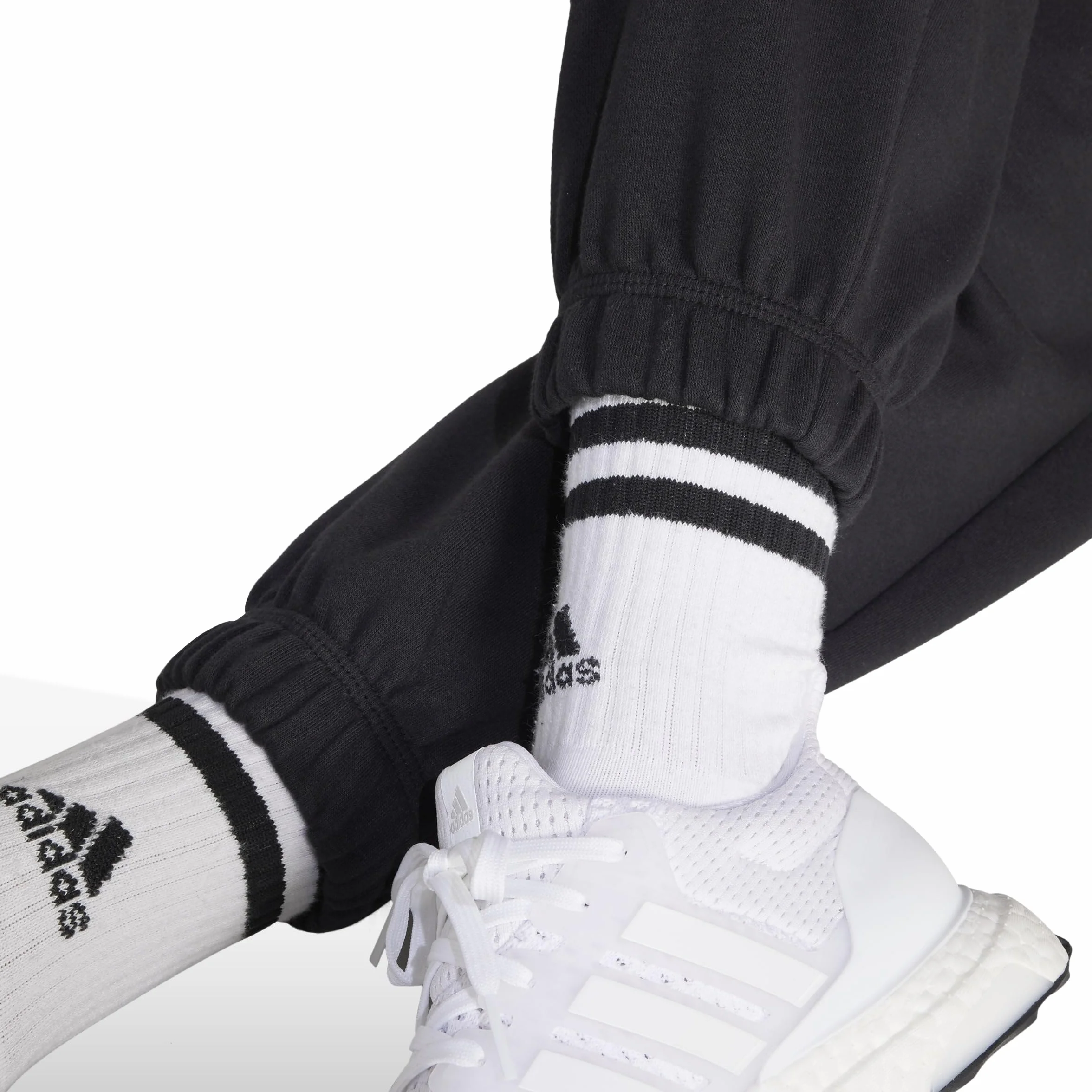 adidas ESSENTIALS LINEAR FRENCH TERRY CUFFED PANTS - Spodnie Kobiety