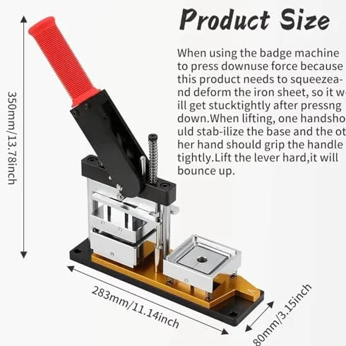 Maszyna do magnesów fotograficznych DIY magnesy na lodówkę Pin Maker z zestawami materiałów eksploatacyjnych i obcinaka do papieru, zawiera materiały do tworzenia identyfikatorów guzikowych