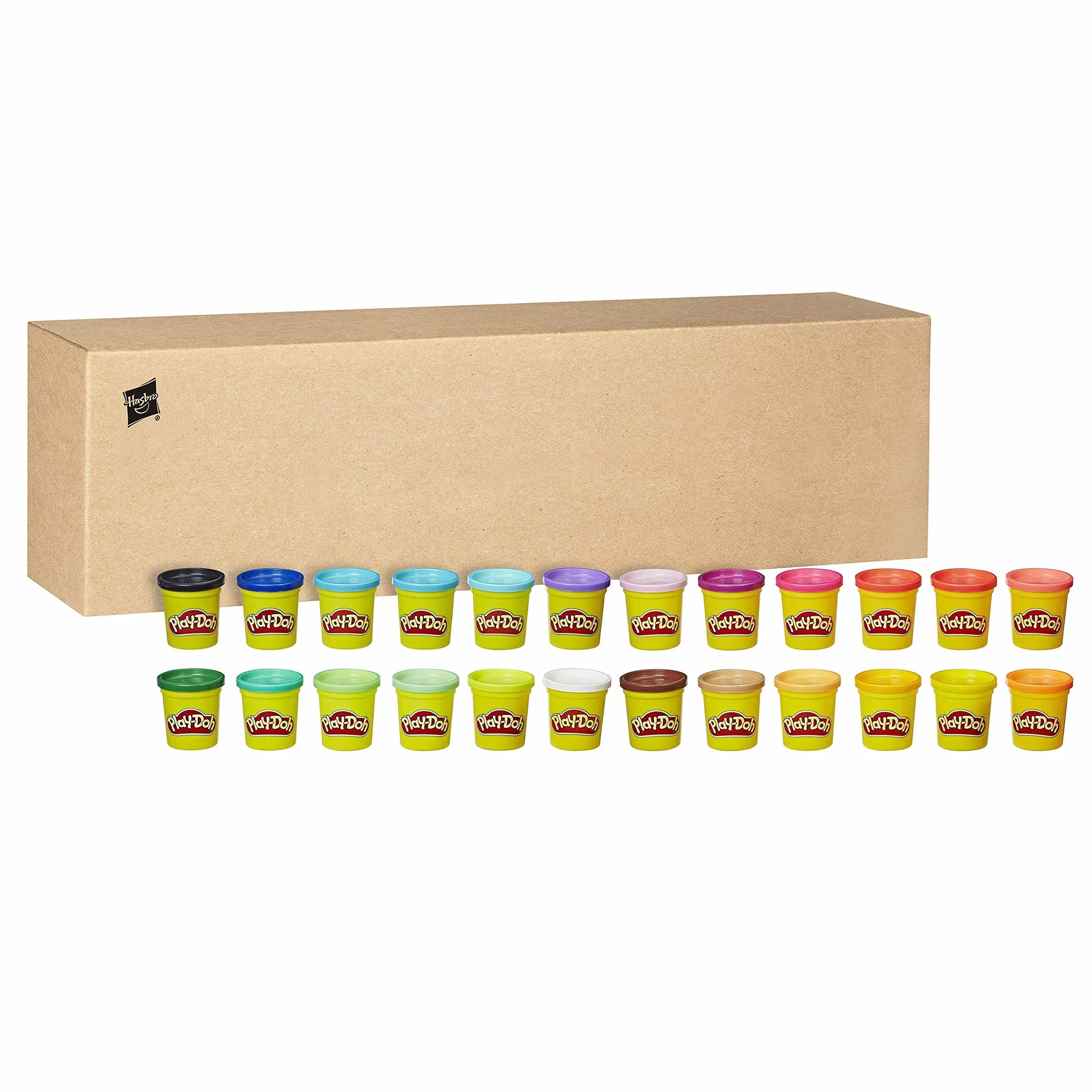 Play-Doh Ciastolina 24-Pak | Duży zestaw kolorów | Nietoksyczna masa plastyczna dla dzieci | Zabawka dla 2-latka i przedszkolaka | Pomysł na prezent | 24x84 g
