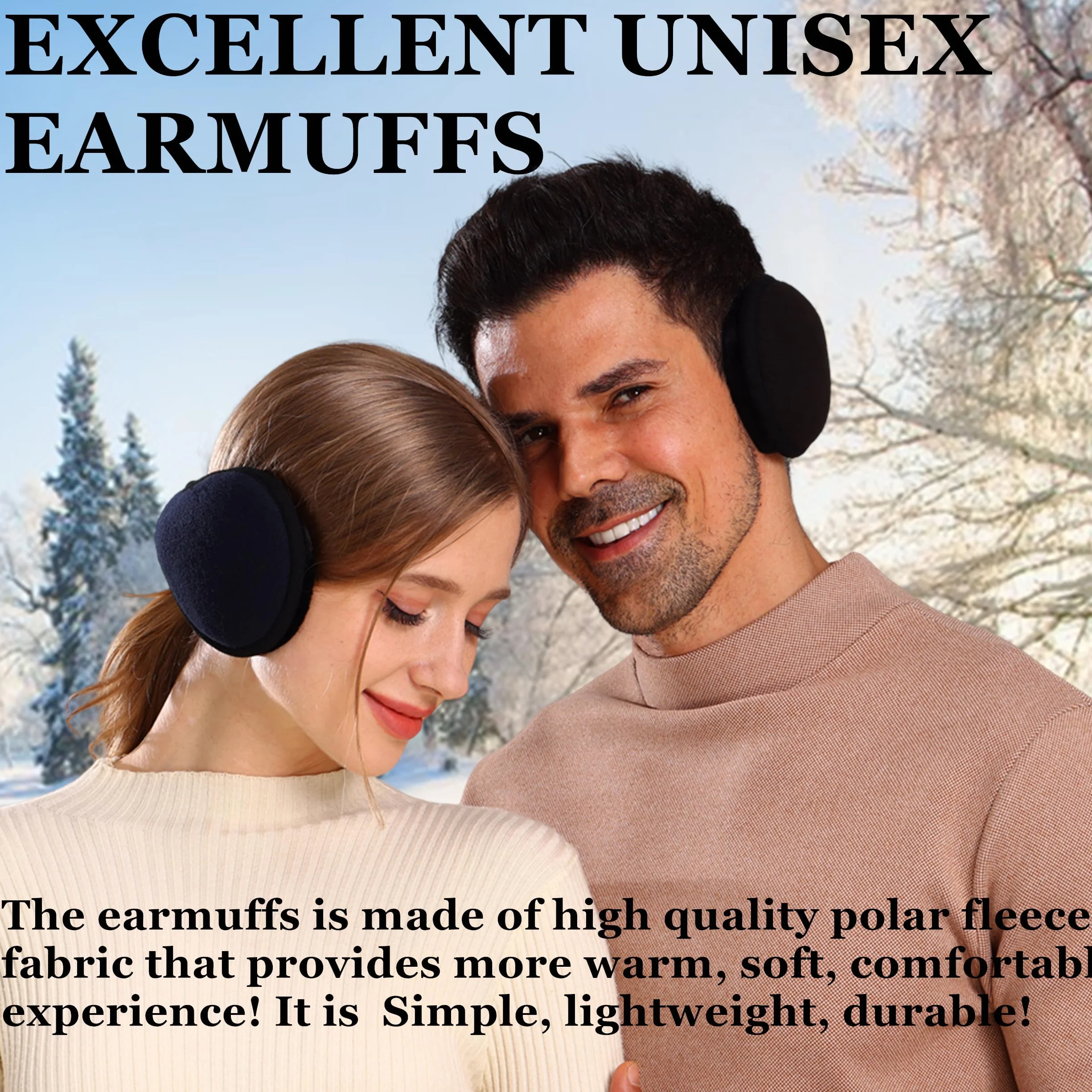 Unisex Ear Warmers dla kobiet Mężczyźni Nauszniki Winter Knit Polar Warm Earmuffs Winter Accessory