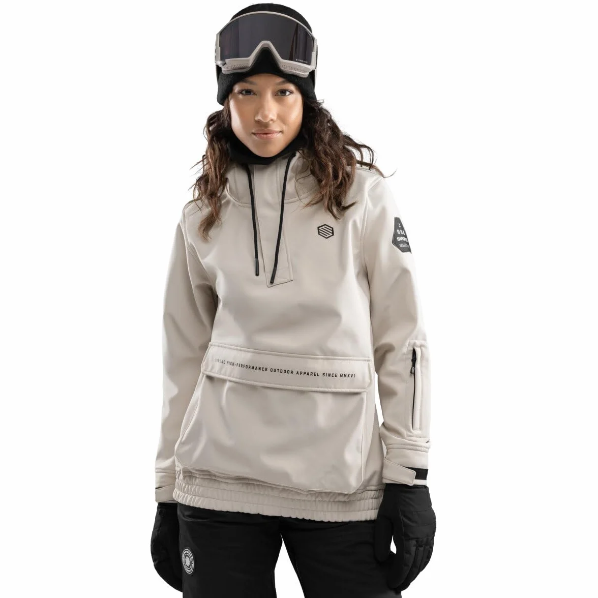 SIROKO - Kurtka Snowboardowa z Kieszenią Kangurką dla Kobiet Siroko W3-W Haboob