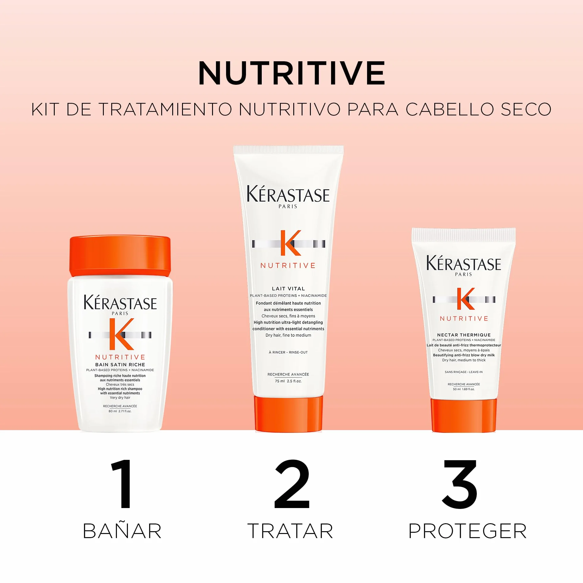 Kérastase Nutritive Essentials Szampon, 3 sztuki