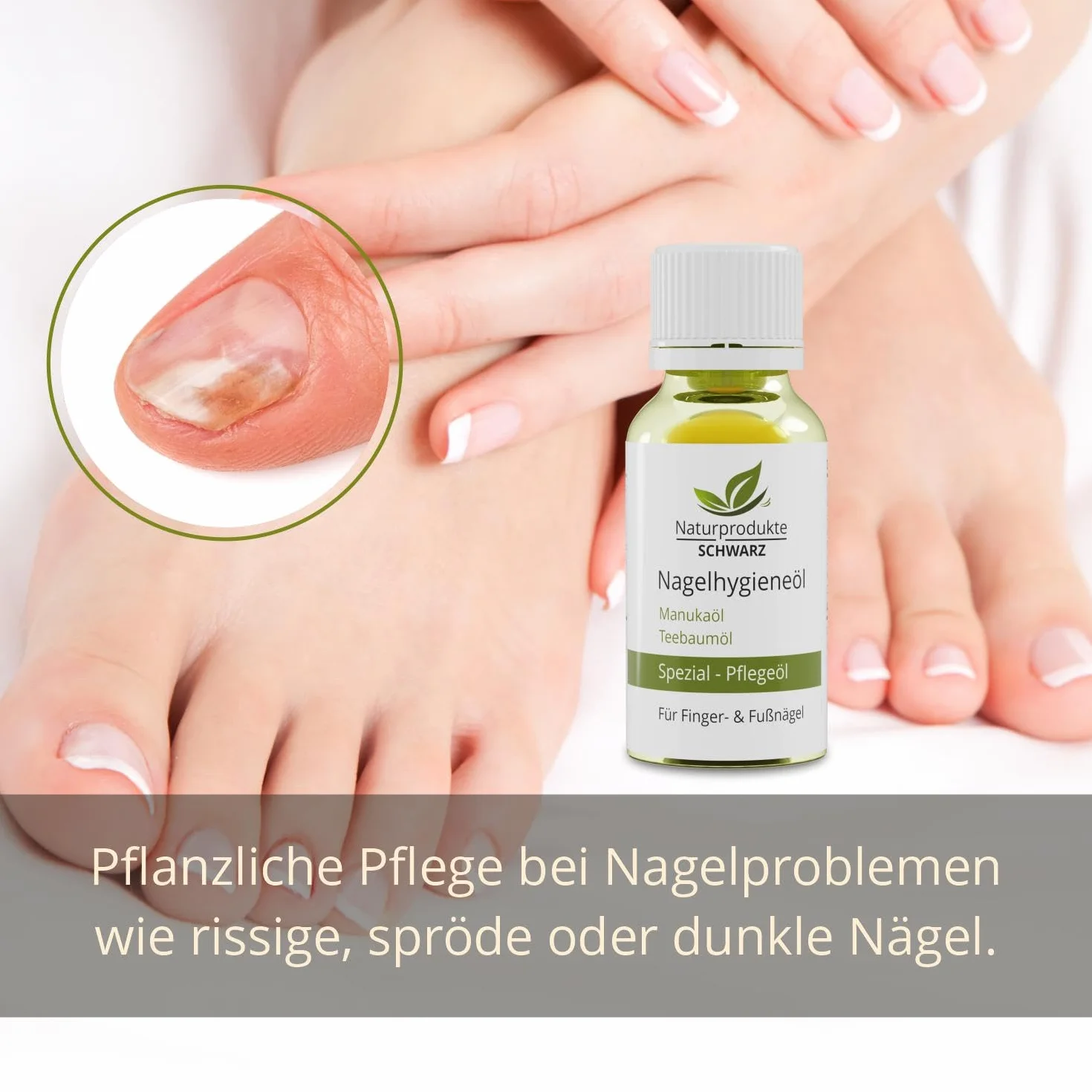 Olejek do higieny paznokci z olejkiem z drzewa herbacianego i manuka 10 ml