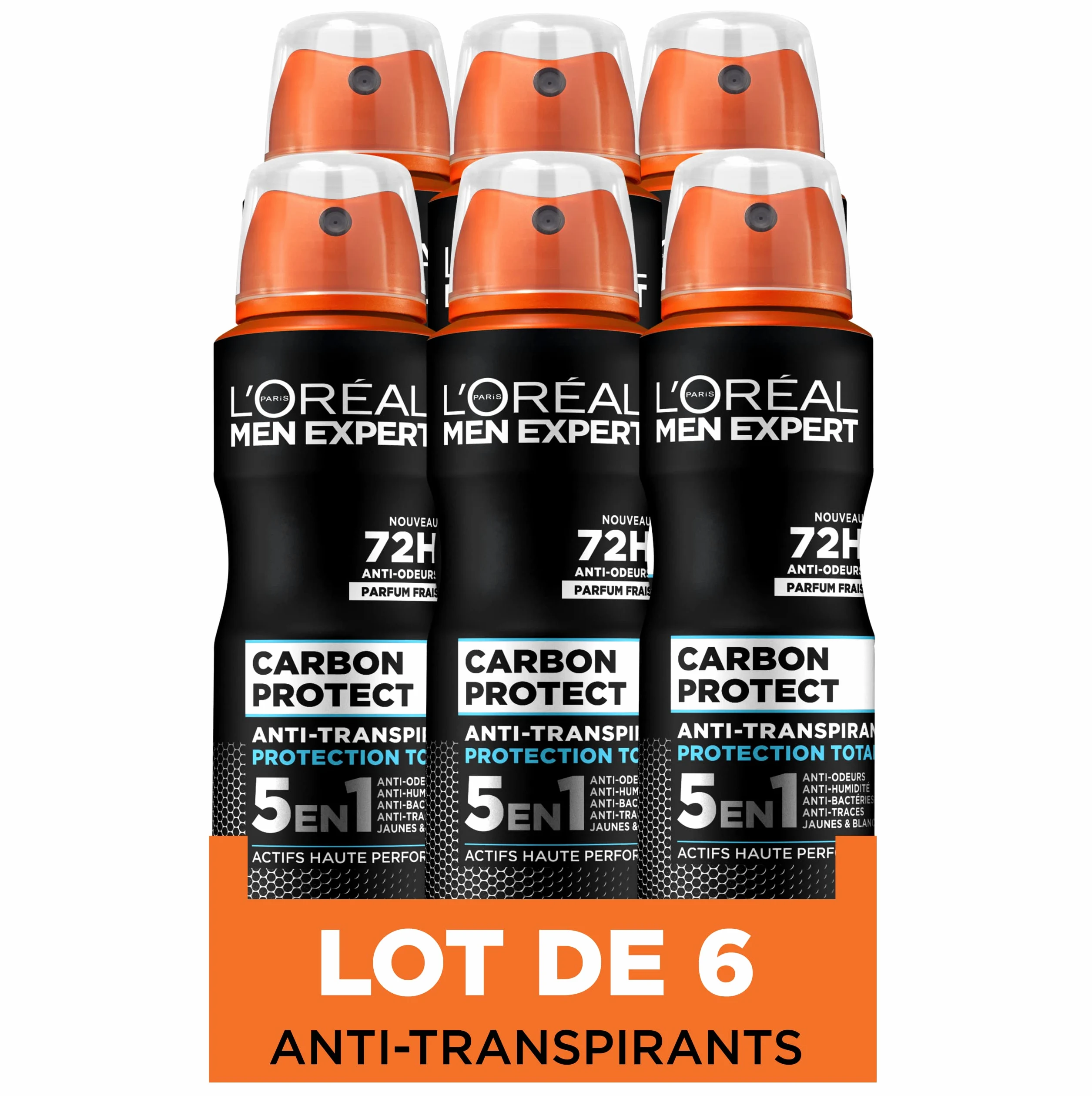 L’Oréal Paris Men Expert Carbon Protect Dezodorant 6 x 150 ml