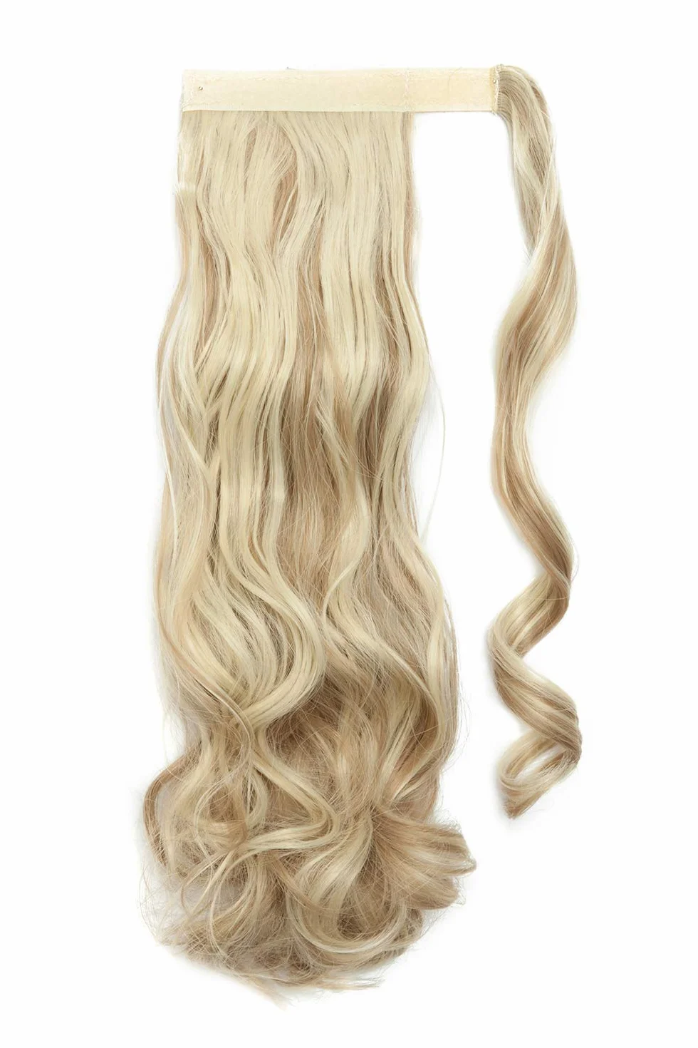 S-noilite Dopinki do włosów z klipsami 43 cm falowane naturalne sztuczne włosy różne kolory piaskowy blond wybielany