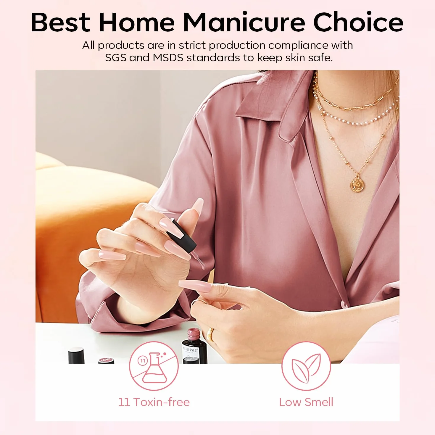 Modelones Lakier do paznokci UV 6 kolorów żelowy lakier do paznokci UV biały jasnoniebieski niebieski Nude Hellnude Nail Polish French Manicure DIY prezent w domu