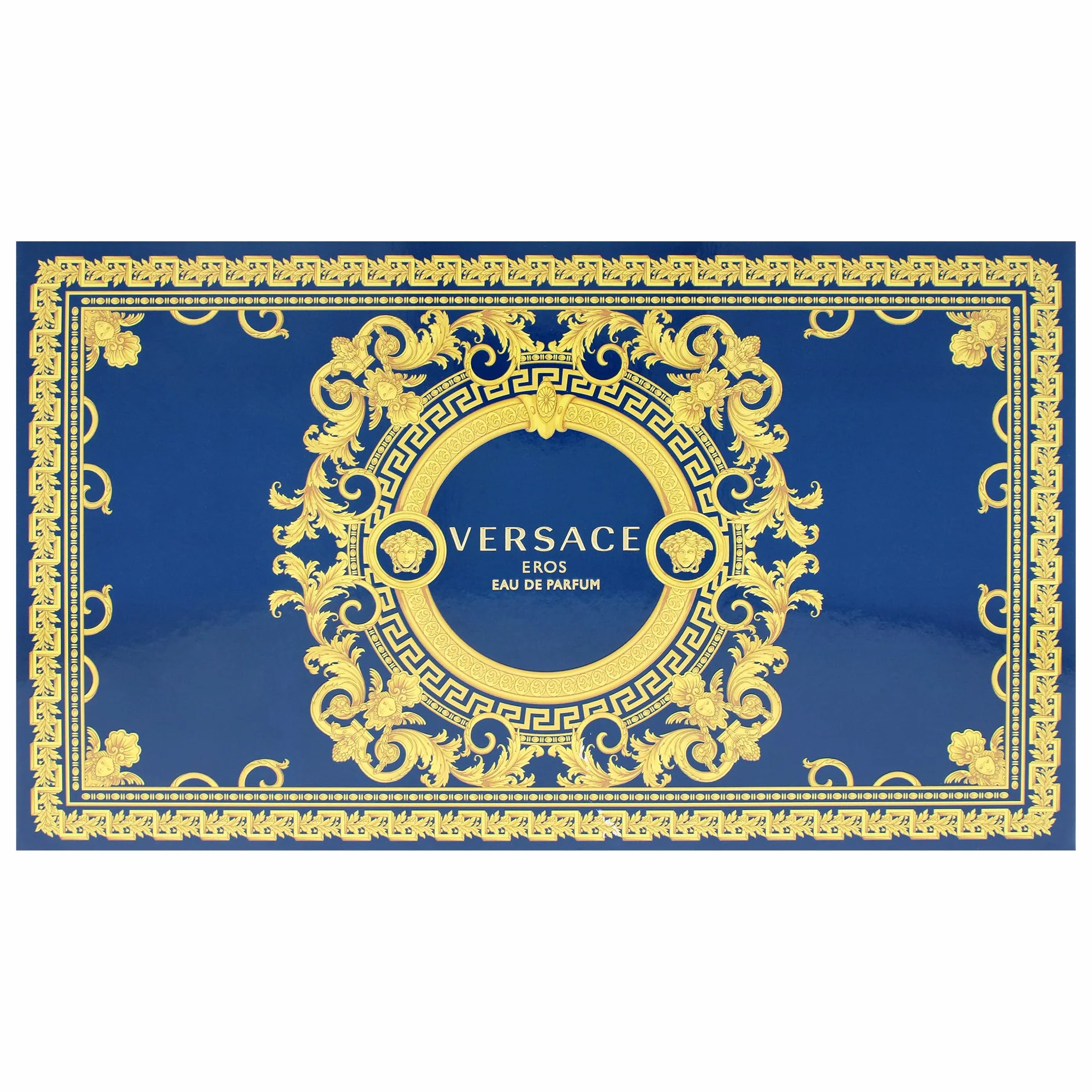 Versace Eros Eau de Parfum zestaw upominkowy 2025-100 ml EDP, spray podróżny 10 ml i torba na przybory toaletowe