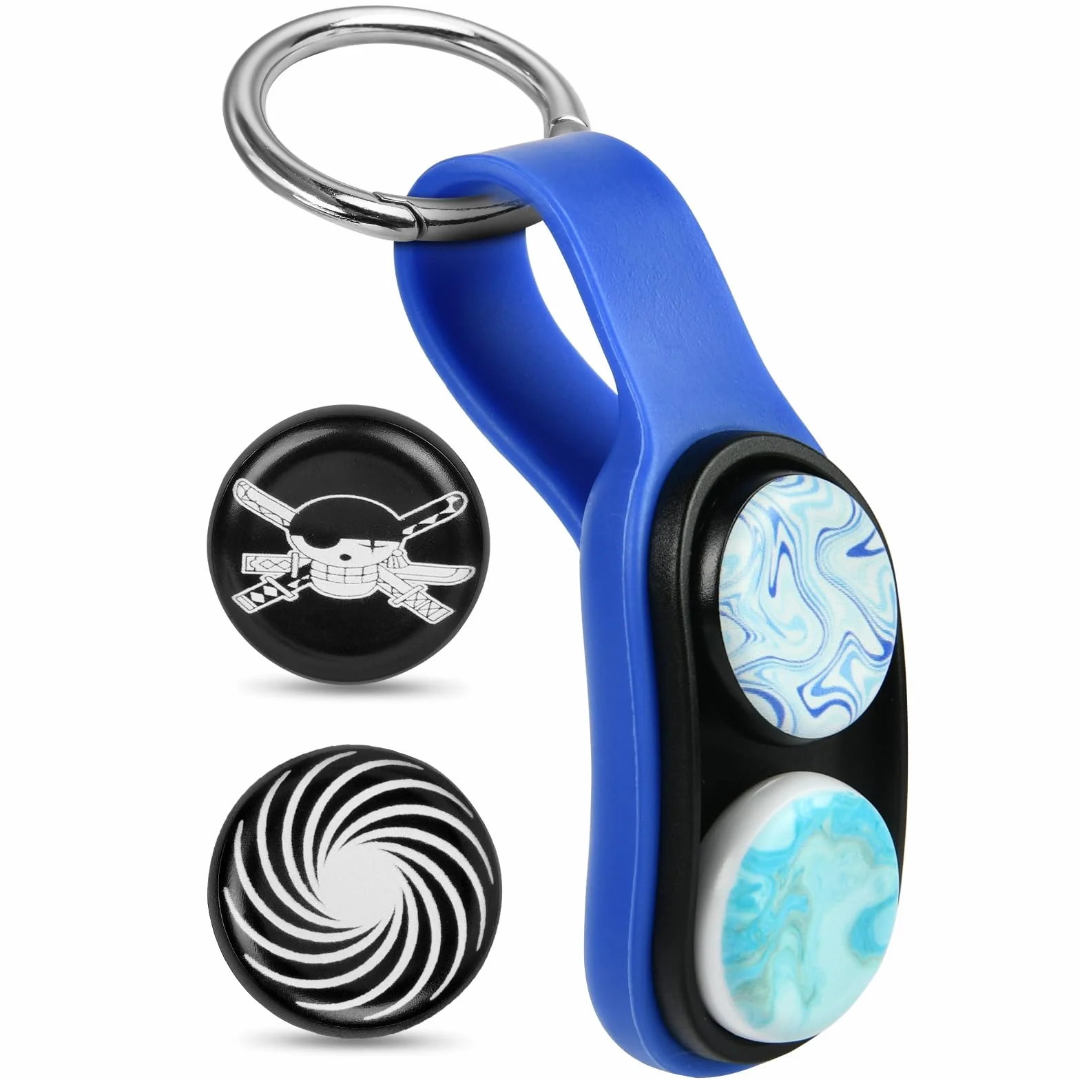 OSDUE Magnetyczna zabawka fidget, magnetyczna zabawka pop-up, dla dzieci i dorosłych, zabawki do budowania strachu, zabawki fidget, prezent dla dzieci i dorosłych (niebieska)