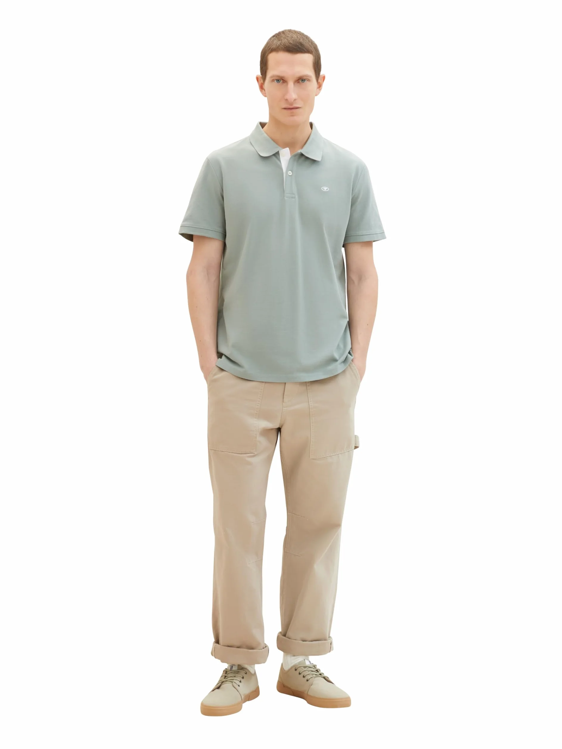 TOM TAILOR 1031006 Koszulka polo Basic Piqué Mężczyźni, 27842 - Iced Grey Mint, XL