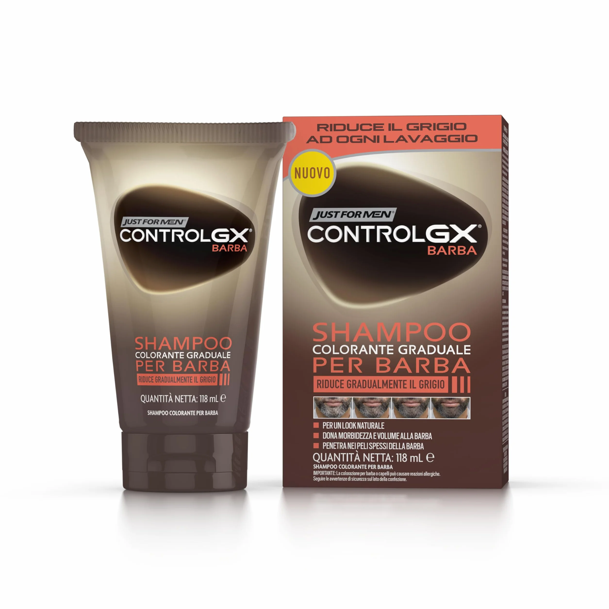 Just For Men Control Gx Szampon, Biały, 118 ml