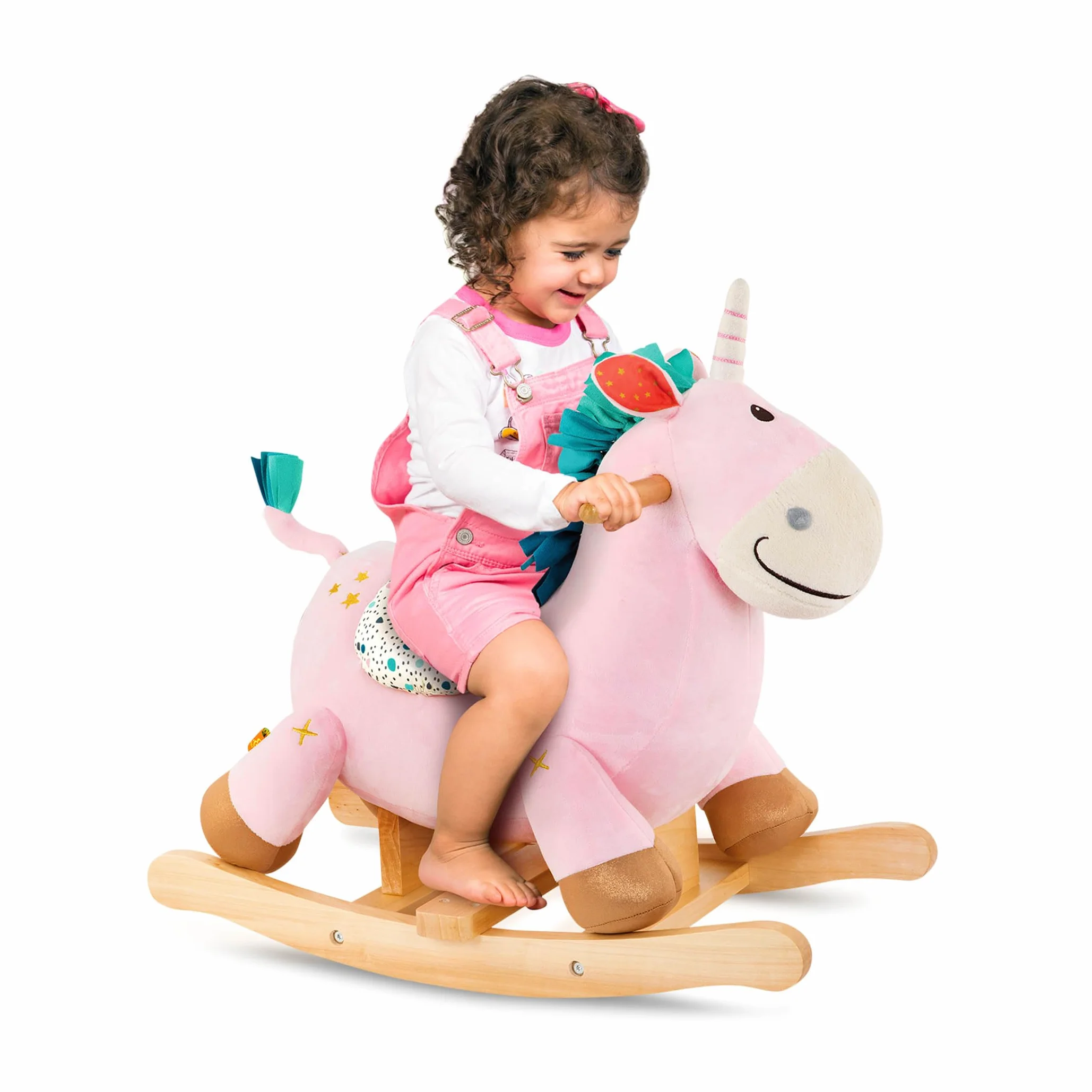 B. toys by Battat BX1936Z B. Rocking Unicorn w kolorze różowym