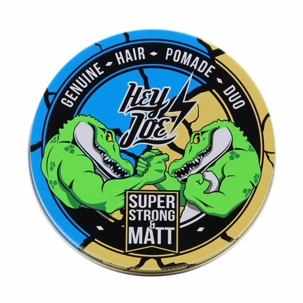 HEY JOE! - Oryginalne włosy Pomade Duo | Łączy żel z super mocnym utrwaleniem i matowym żelem - Opakowanie 100 ml