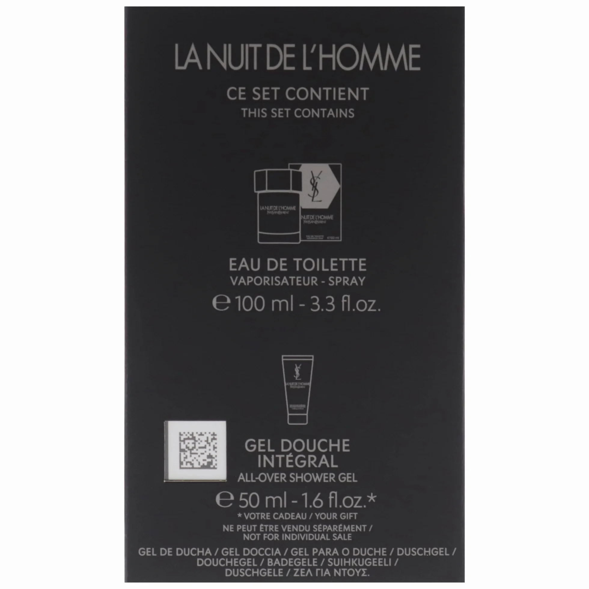 YVES SAINT LAURENT La Nuit De L'Homme Set (EDT 100ml + Showergel 50ml)