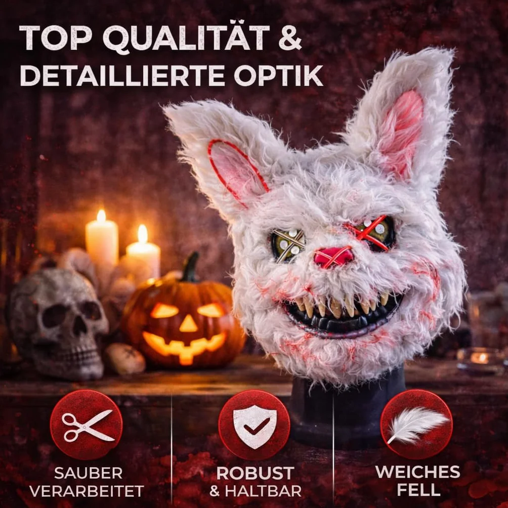 TK Gruppe Timo Klingler Maska jako dodatek do kostiumu dla kobiet i mężczyzn, dzieci i dorosłych na anonimowe Halloween, karnawał i karnawał