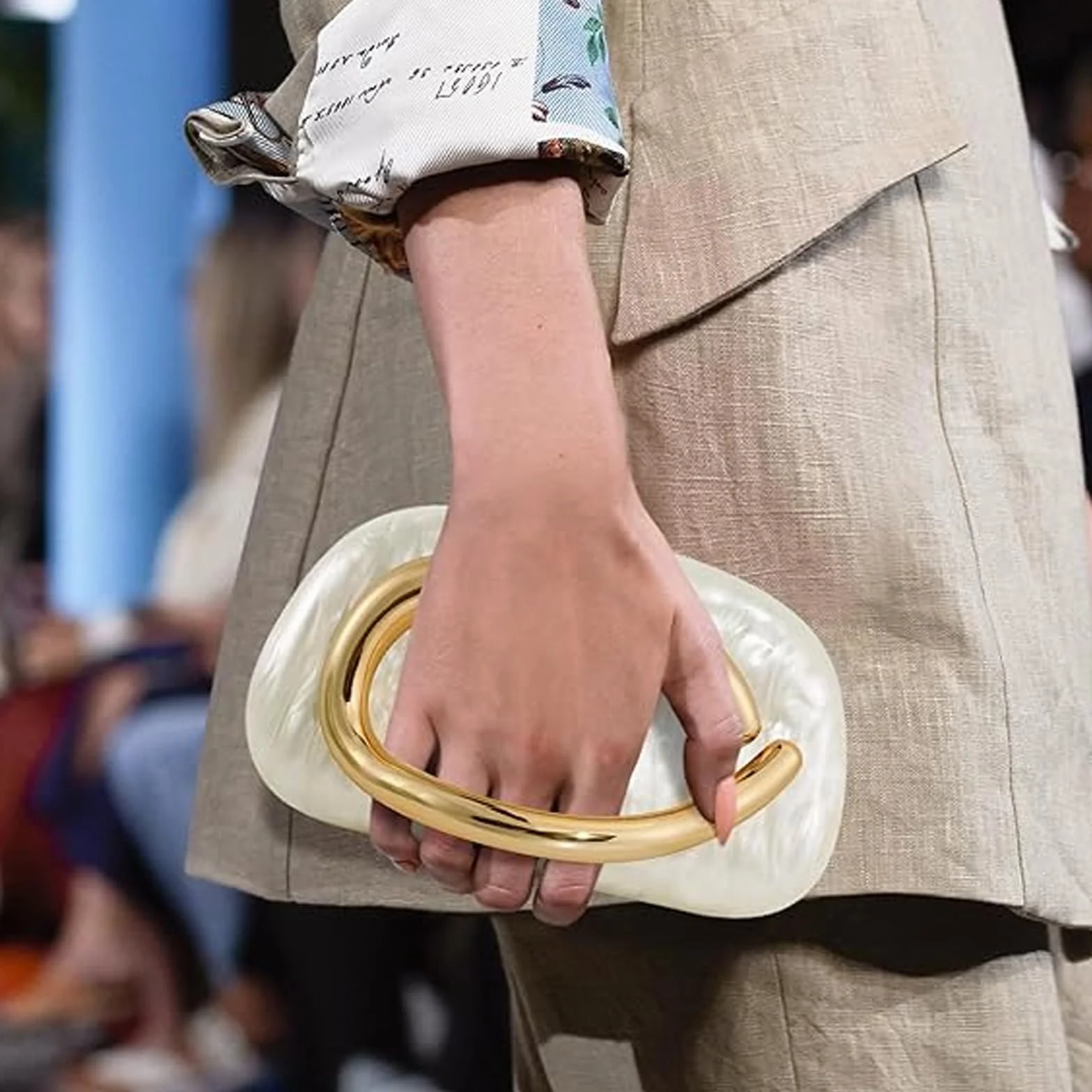 Elegancka kopertówka ze skóry PU dla kobiet – torba crossbody z metalowymi wypustkami – torba na ramię na wesele i specjalne okazje