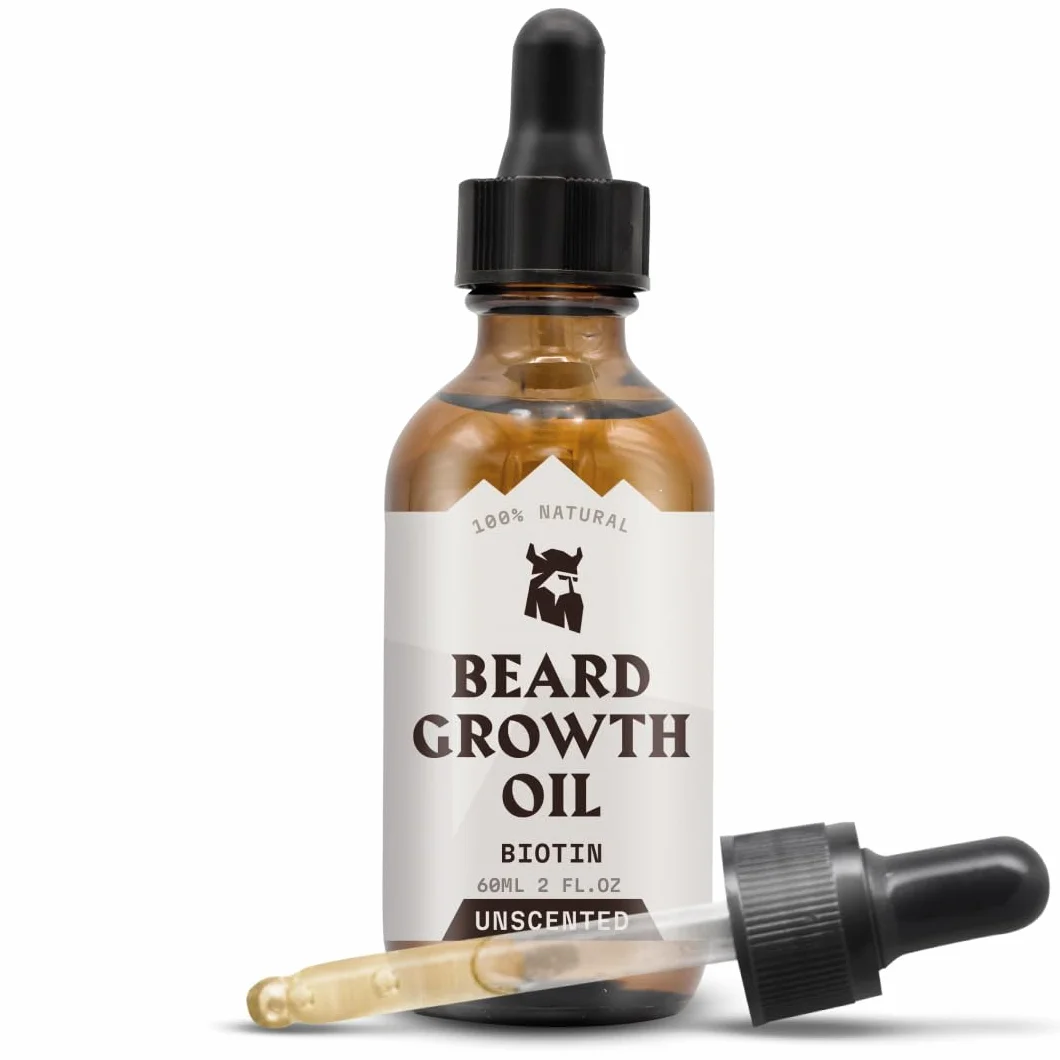 Striking Viking Olejek do brody 60 ml nieperfumowany z Biotyną i olejem arganowym