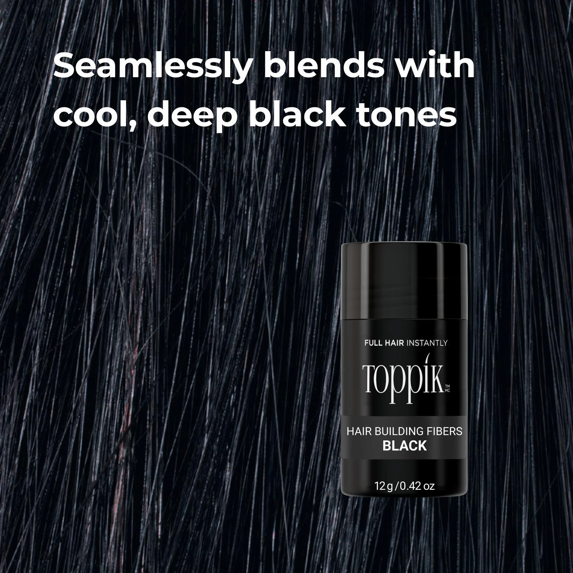 Toppik Hair Building Fibre Powder Medium Brown - Korektor do Włosów, Brody