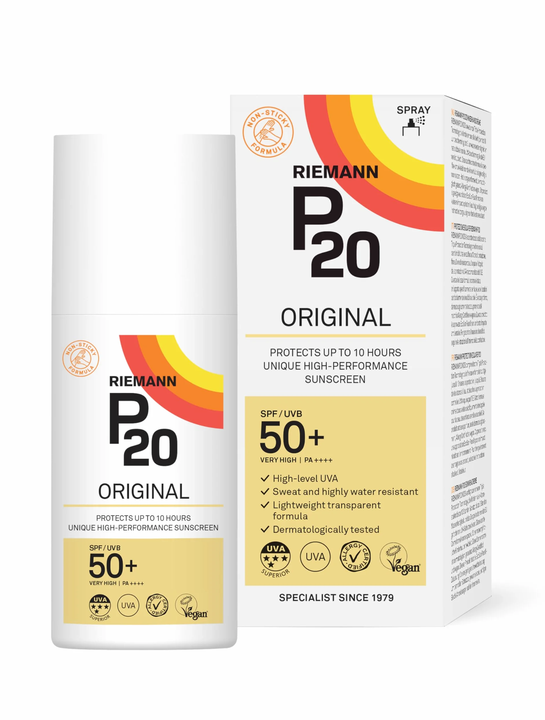 Riemann P20 Original SPF / UVB 50 krem przeciwsłoneczny w sprayu 200 ml