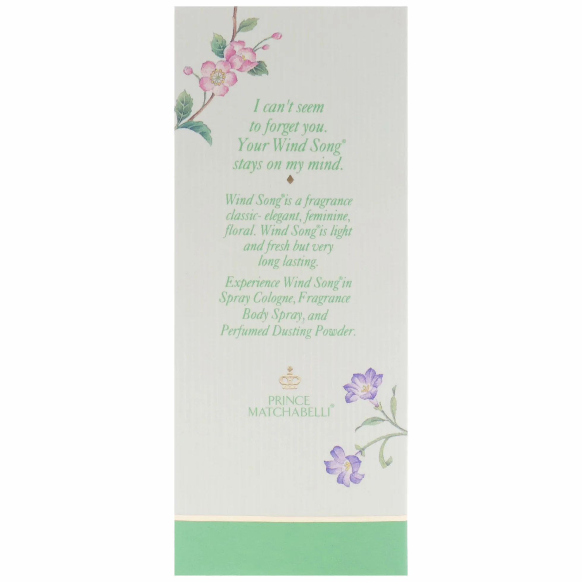 Wind Song von Prince Matchabelli dla kobiet kolońska Spray Natural, 74 ml