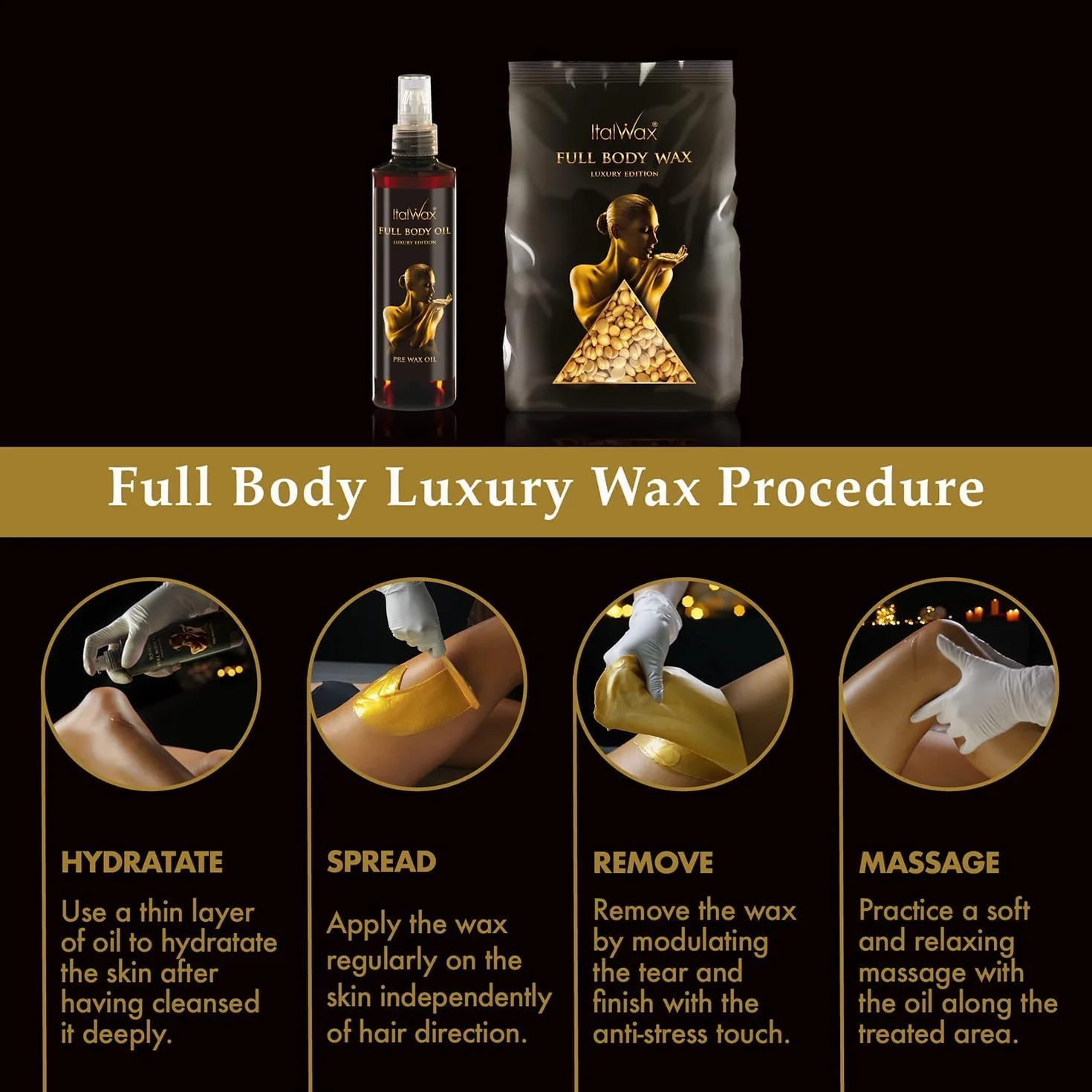 Italwax Luxury Full Body – 1 kg – perły woskowe do depilacji – syntetyczna formuła idealna do skóry wrażliwej – do całego ciała