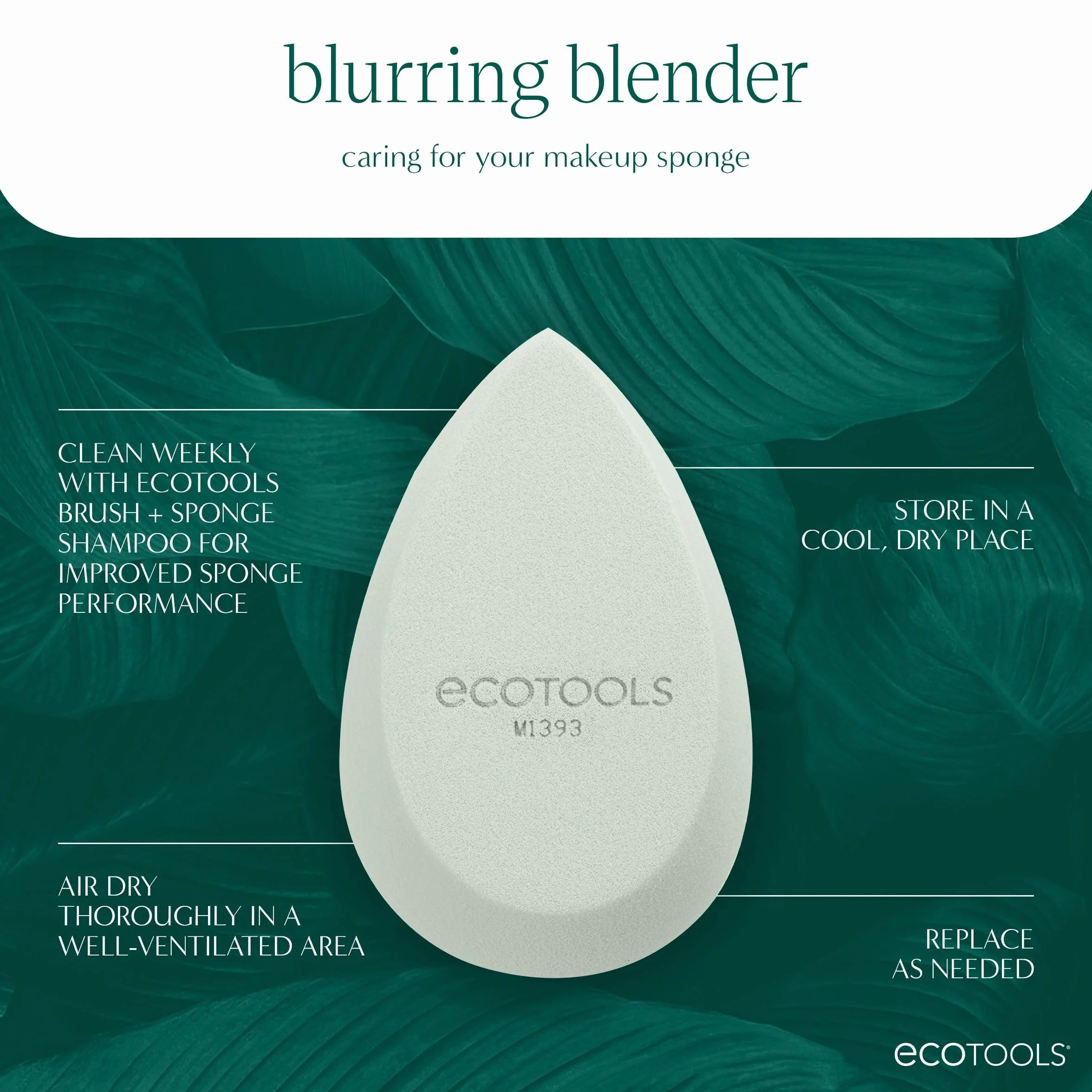 EcoTools Blend + Blur Makeup Brush and Sponge Duo, 2 sztuki