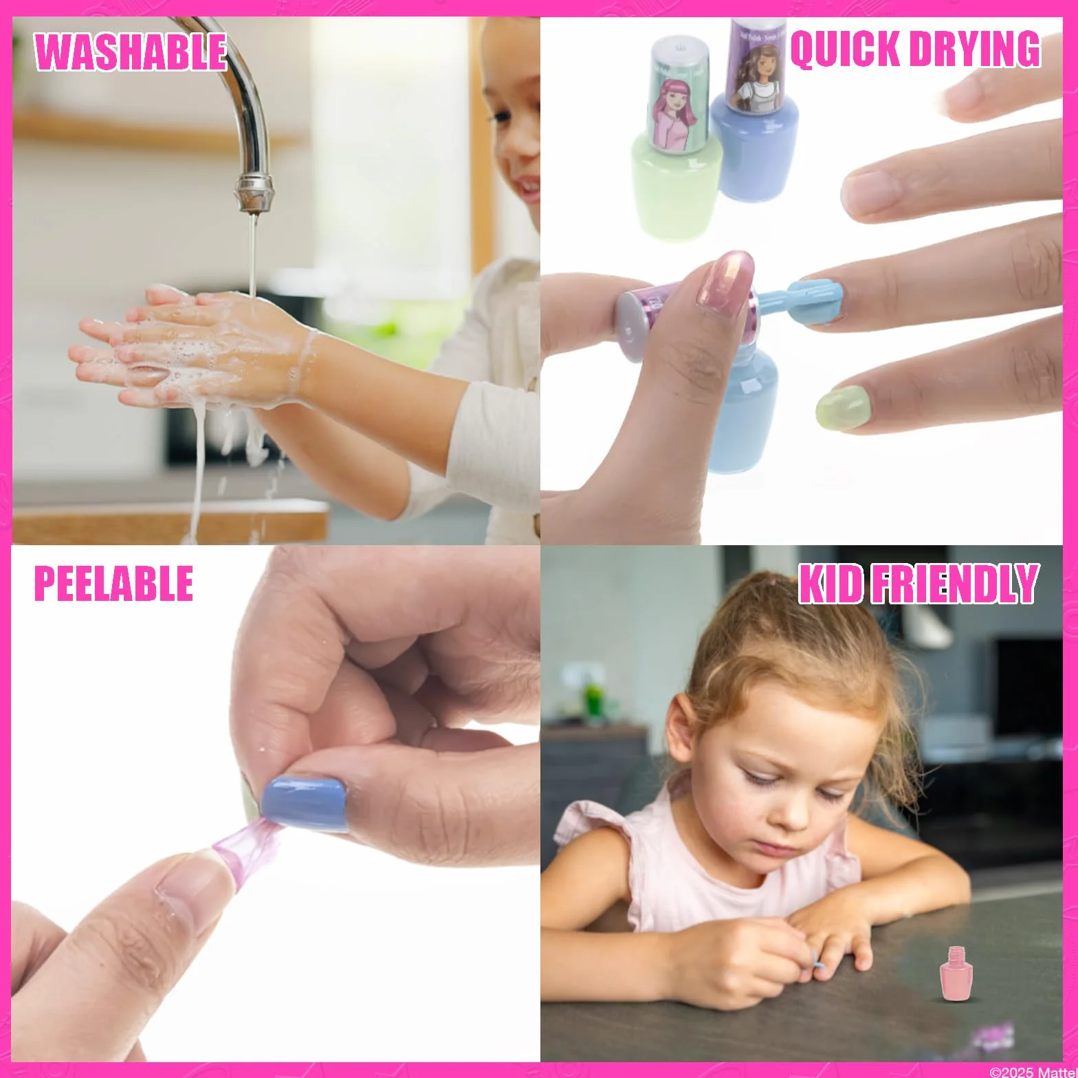 Barbie Wodny Lakier do Paznokci z Suszarką do Paznokci