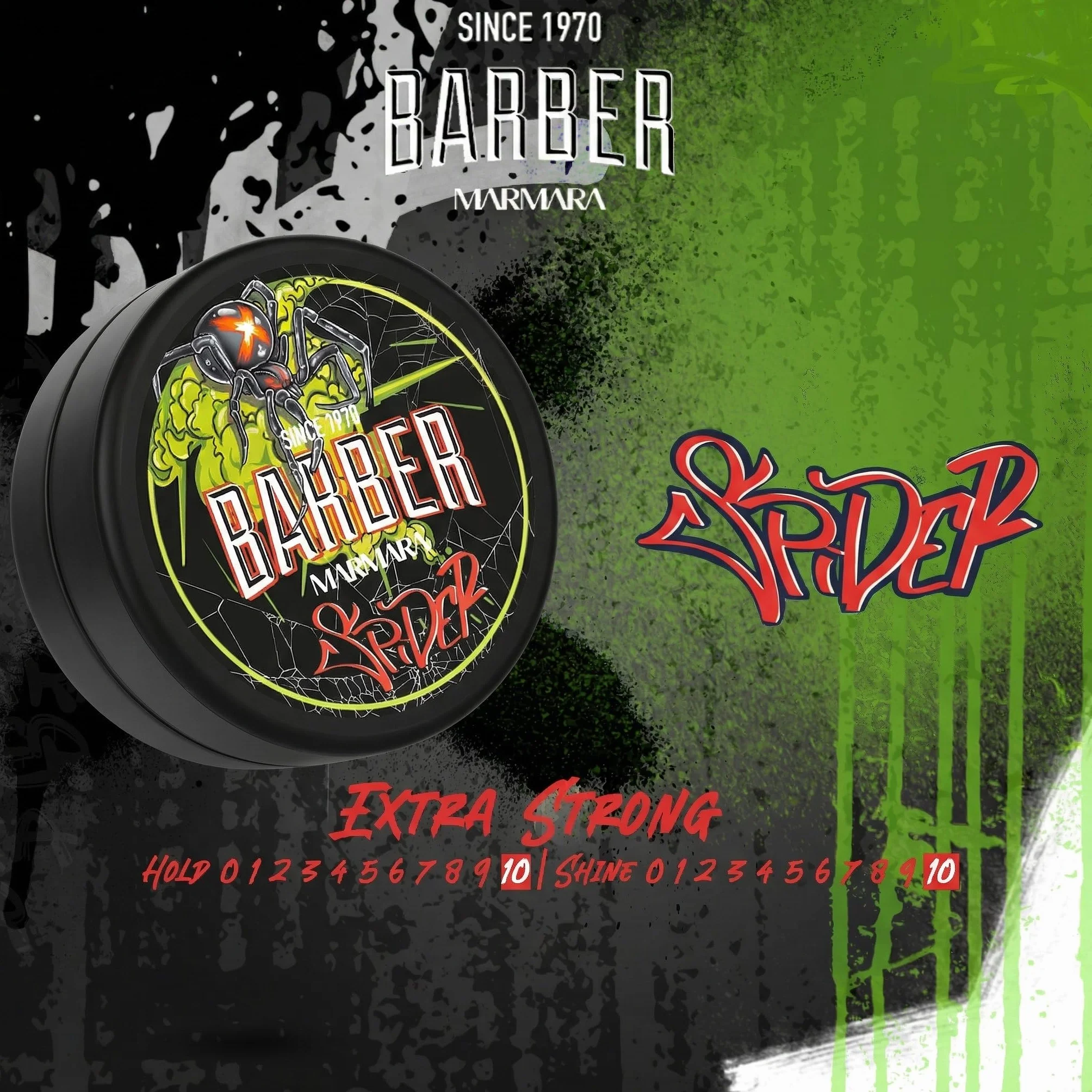 BARBER MARMARA Spider wosk do włosów 150 ml, wosk do włosów, z efektem połysku