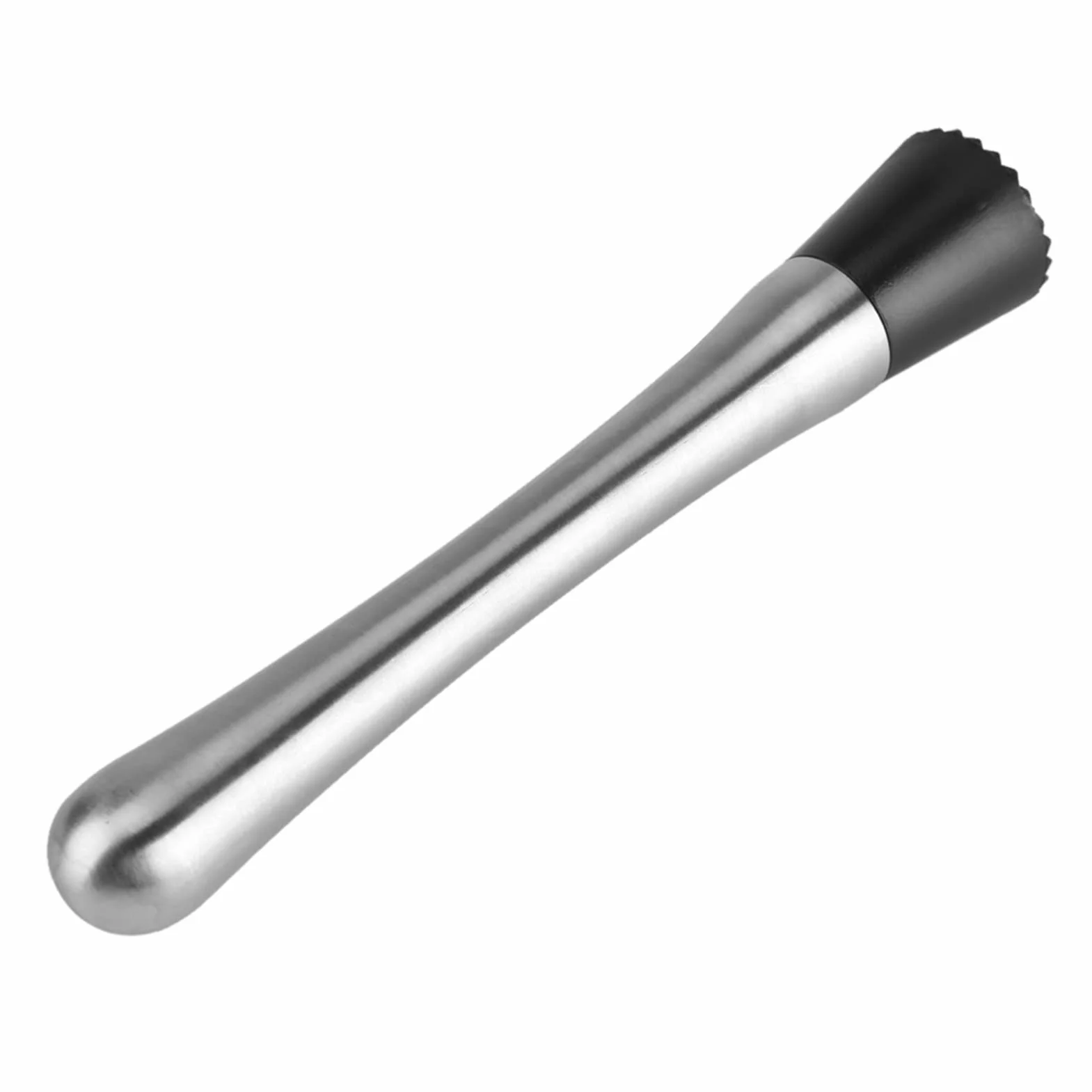 Mieszadło do Koktajli ze Stali Nierdzewnej Bar ze Stali Nierdzewnej Stick Masher Mikser do Owoców do Zestawu Koktajli Zestaw Narzędzi Barowych Narzędzie Barmańskie Srebrny