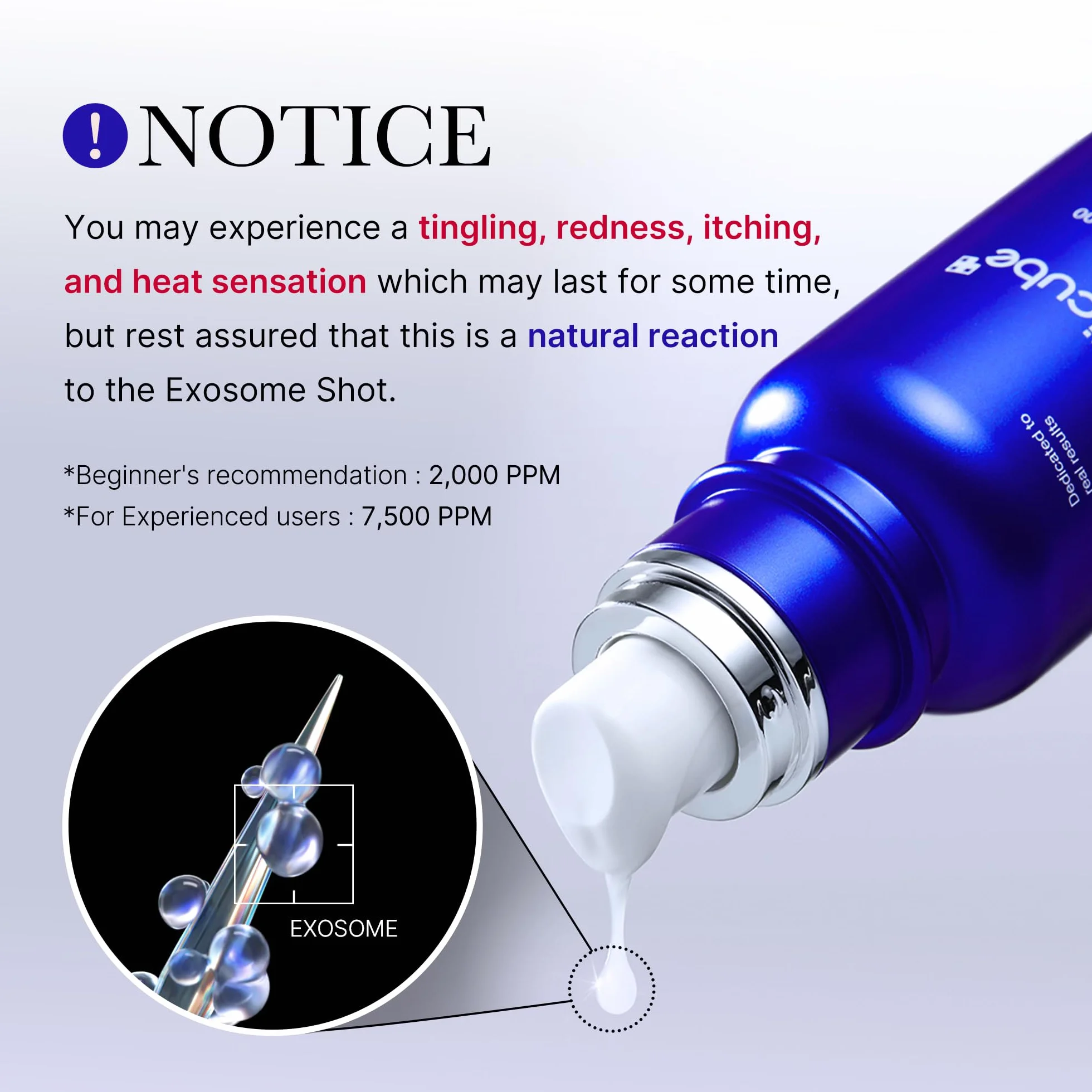 medicube Zero Exosome Shot 7.500 ppm Spicule serum do twarzy Liquid Skin Booster serum do twarzy, egzosomy, pielęgnacja porów Aha Bha Pha, martwe komórki skóry, 1,01 fl.Oz