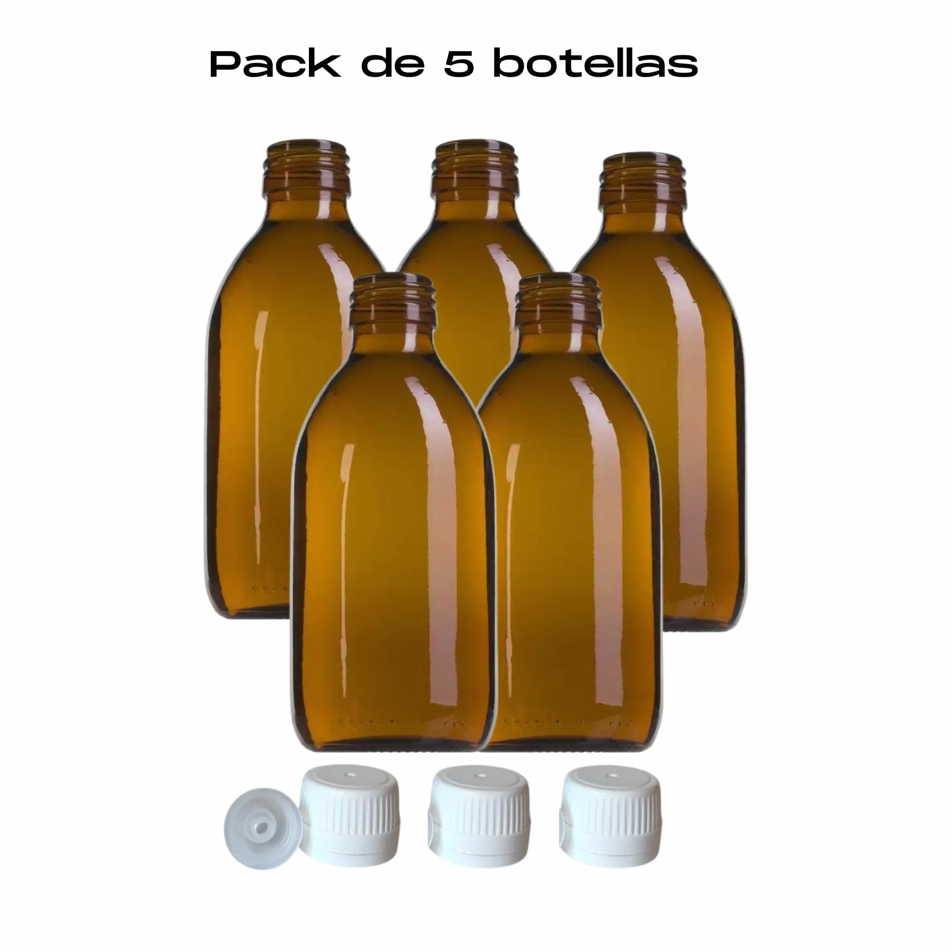 Butelka ze szkła bursztynowego 250 ml | Hermetyczne pojemniki do przechowywania płynnych, bezpiecznych i wysokiej jakości produktów