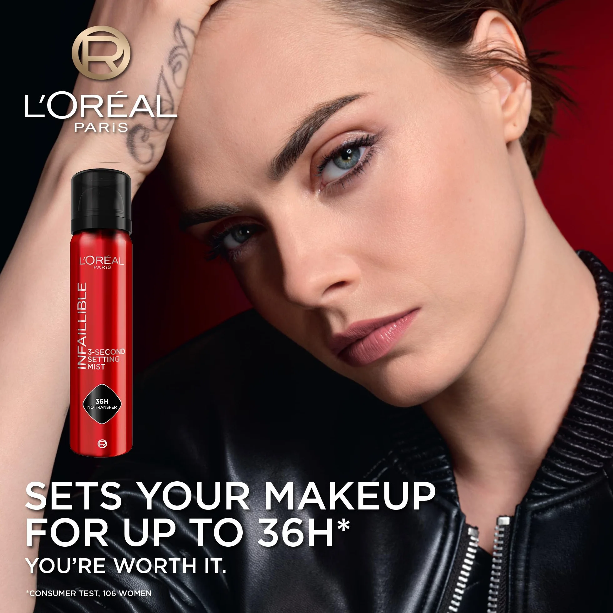 L'Oréal Paris Spray INFAILLIBLE SETTING SPRAY 3-SEKUNDOWY SPRAY UTRWALAJĄCY MAKIJAŻ, 75 ml
