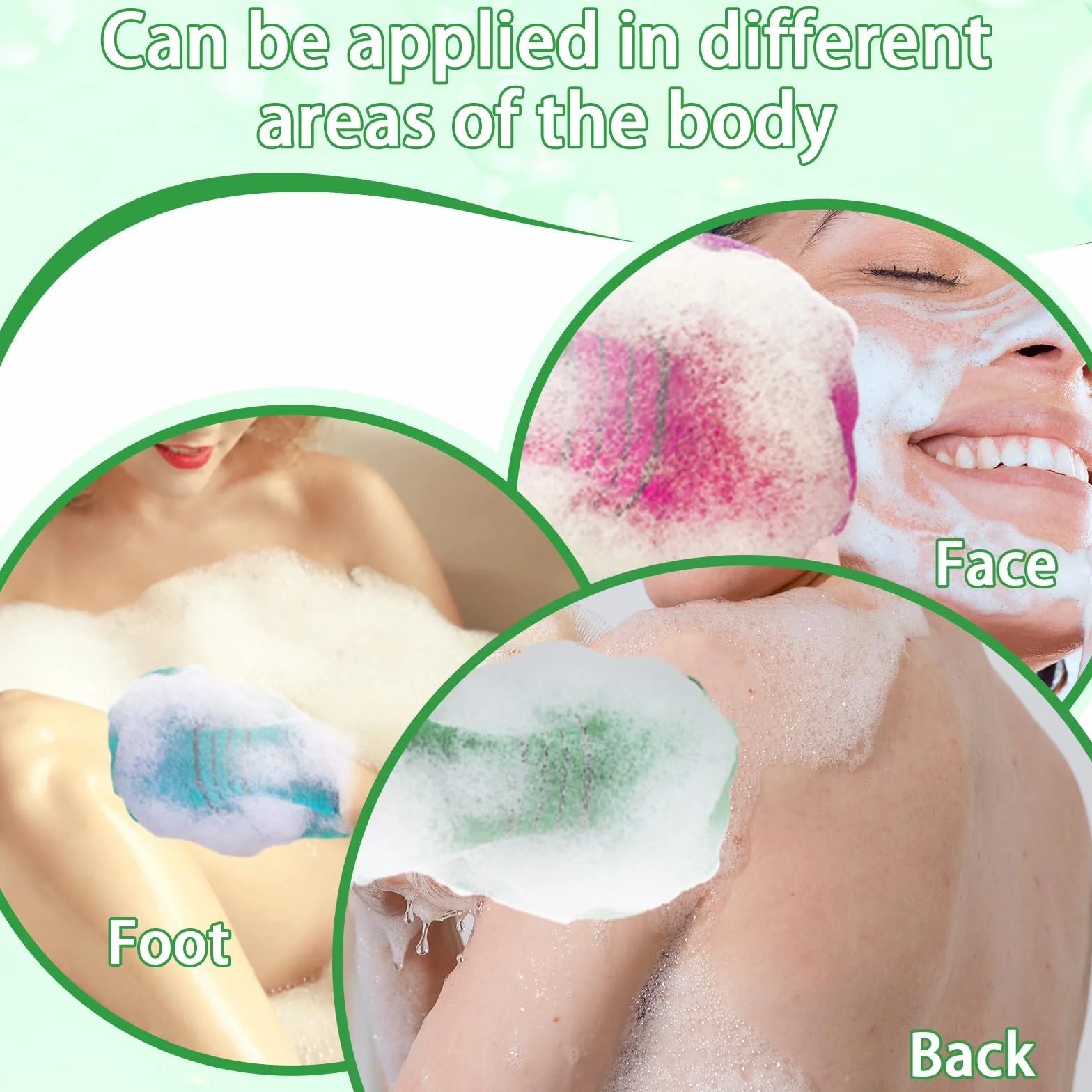 WLLHYF Koreańskie rękawiczki złuszczające, 12 szt. peeling do ciała rękawica złuszczająca kolorowa wielokrotnego użytku ściereczka do kąpieli włoski ręcznik do głębokiego czyszczenia martwych suchych