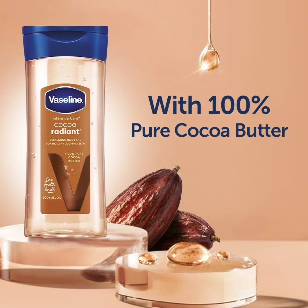 Vaseline Intensive Care Cocoa Radiant olejek do ciała z masłem kakaowym 200ml