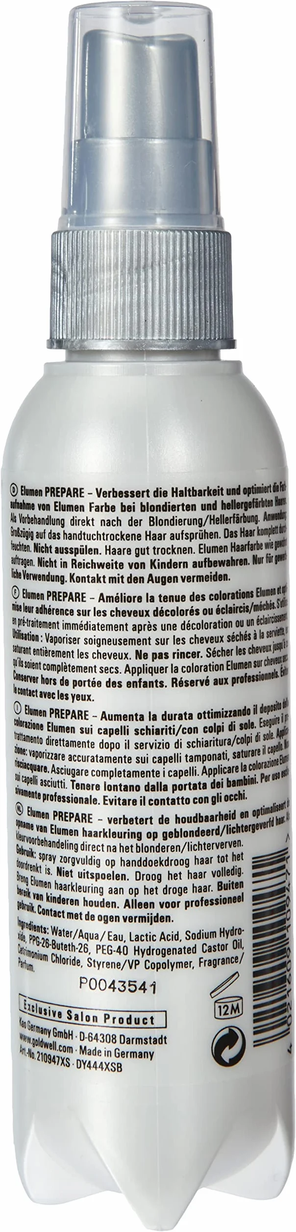 GOLDWELL ELUMEN PREPARE PRE-TREATMENT Preparat do włosów utrawalający kolor 150ml