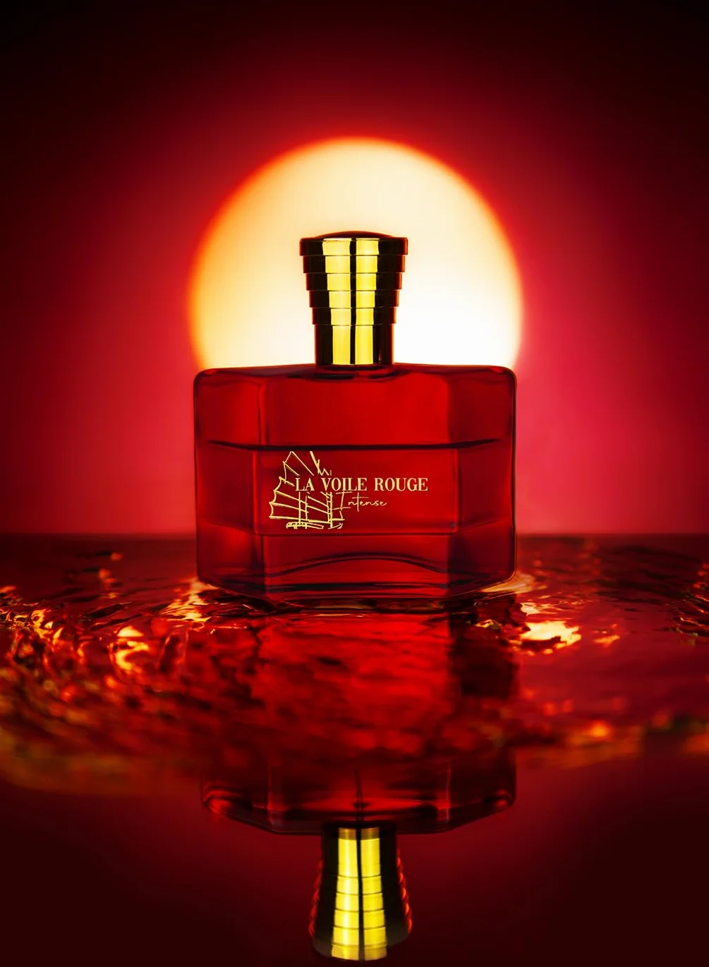 JEANNE ARTHES - Perfumy męskie La Voile Rouge Intense - woda perfumowana - butelka z rozpylaczem 100 ml - Wyprodukowano we Francji w Grasse