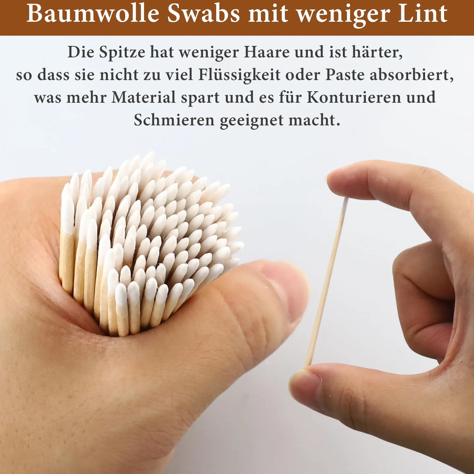 600 sztuk patyczków higienicznych, 7 cm, patyczki higieniczne ze temperówką, z precyzyjną końcówką z drewnianymi patyczkami, do tatuażu, brwi, piękna, makijażu