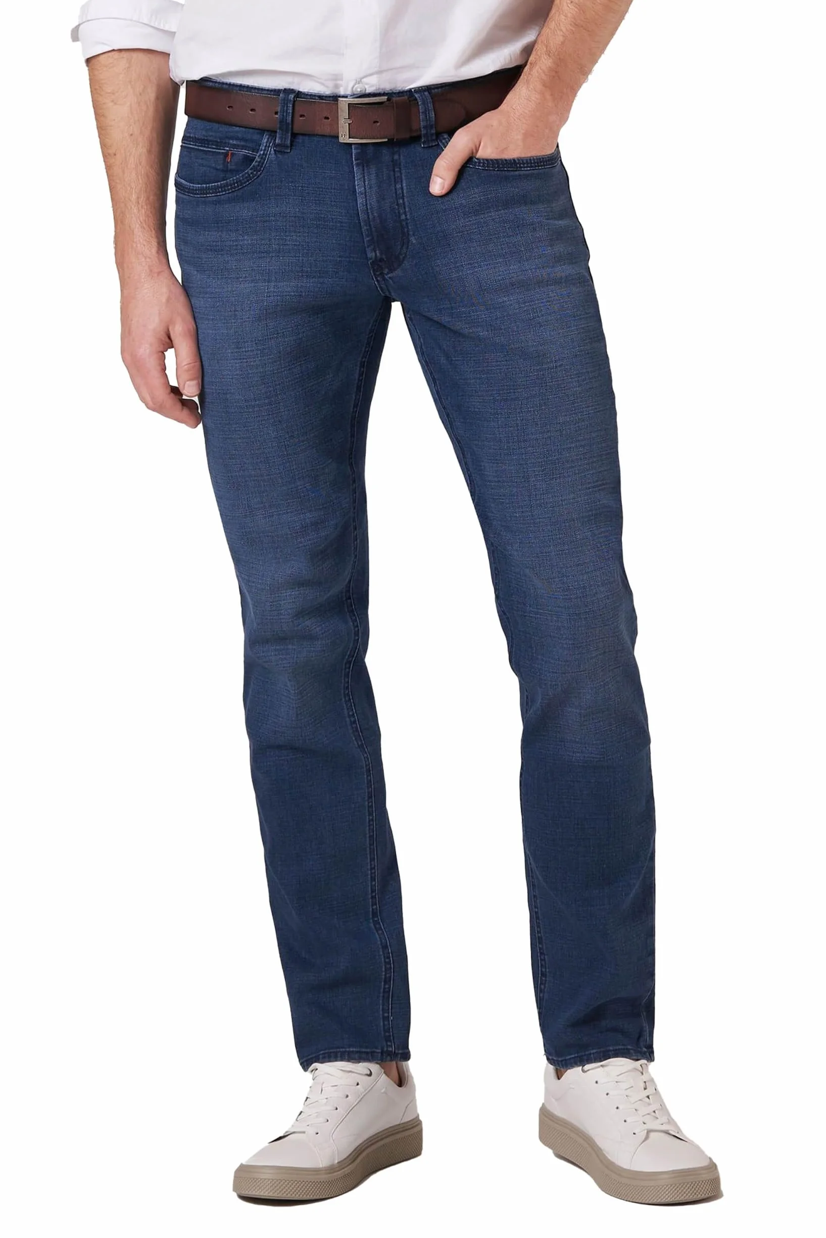 Hattric Hattric jeansy męskie cross denim harris - Proste dżinsy Mężczyźni
