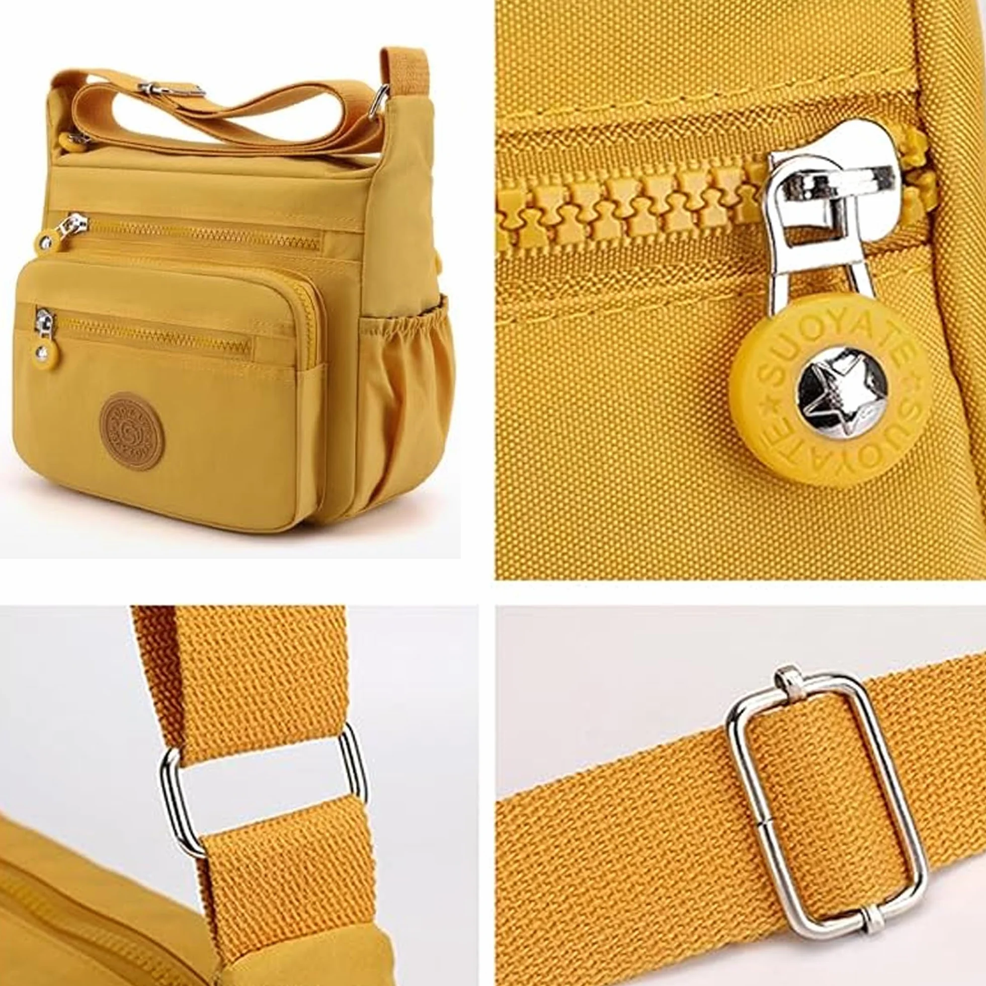Kobiety Anti Splash Water Ramię Messenger Torby Crossbody Multi kieszenie Casual Torba Podróżna