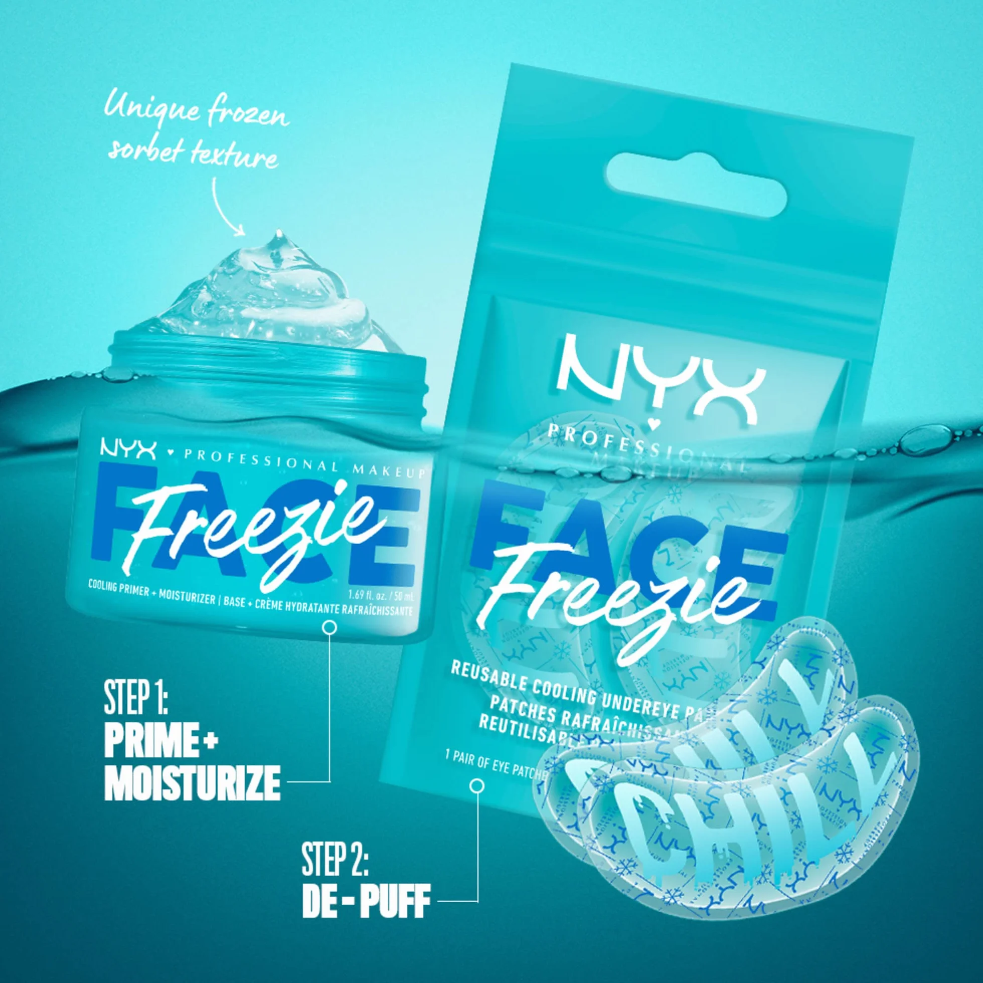 Nyx Professional Makeup Freezie Podkład Chłodzący, 50 ml