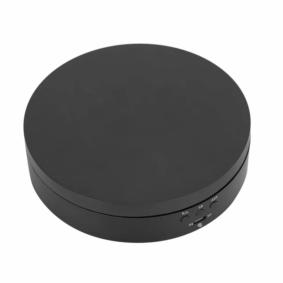 Elektryczny gramofon 360 stopni, 3-biegowy uchwyt ładujący 2-4KG uchwyt wyświetlacza dwukierunkowego obrotowego obrotowego gramofonu idealna platforma obrotowa do trójnika