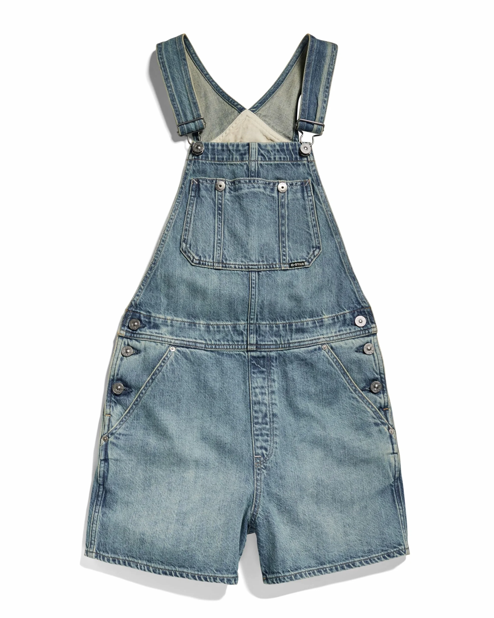 G-STAR RAW Short Dungaree, Niebieski (Antique Faded laguna D24388-D536-G325), S