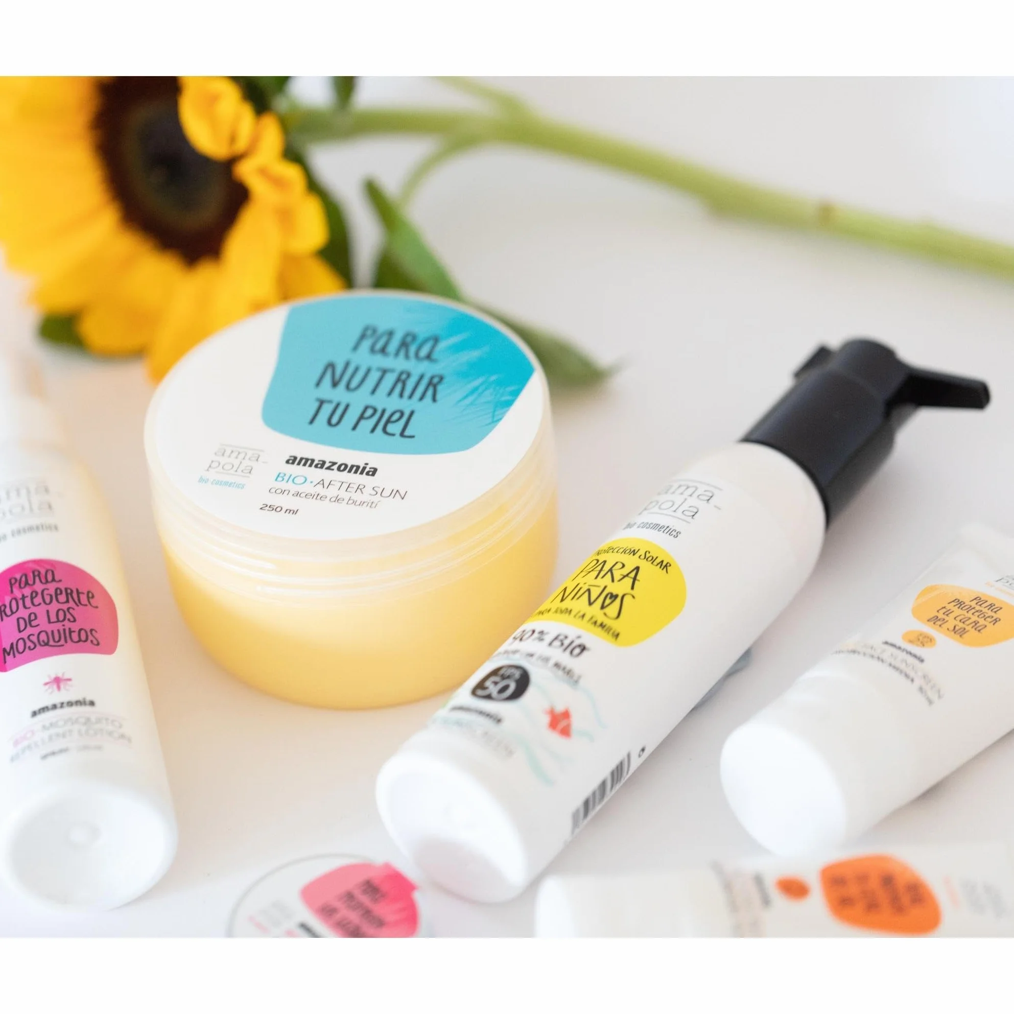 Amapola Biocosmetics Krem Przeciwsłoneczny Mineralny SPF 50+ Mineralny Filtr Przeciwsłoneczny dla Całej Rodziny - Formuła Biodegradowalna - Bez Toksyn