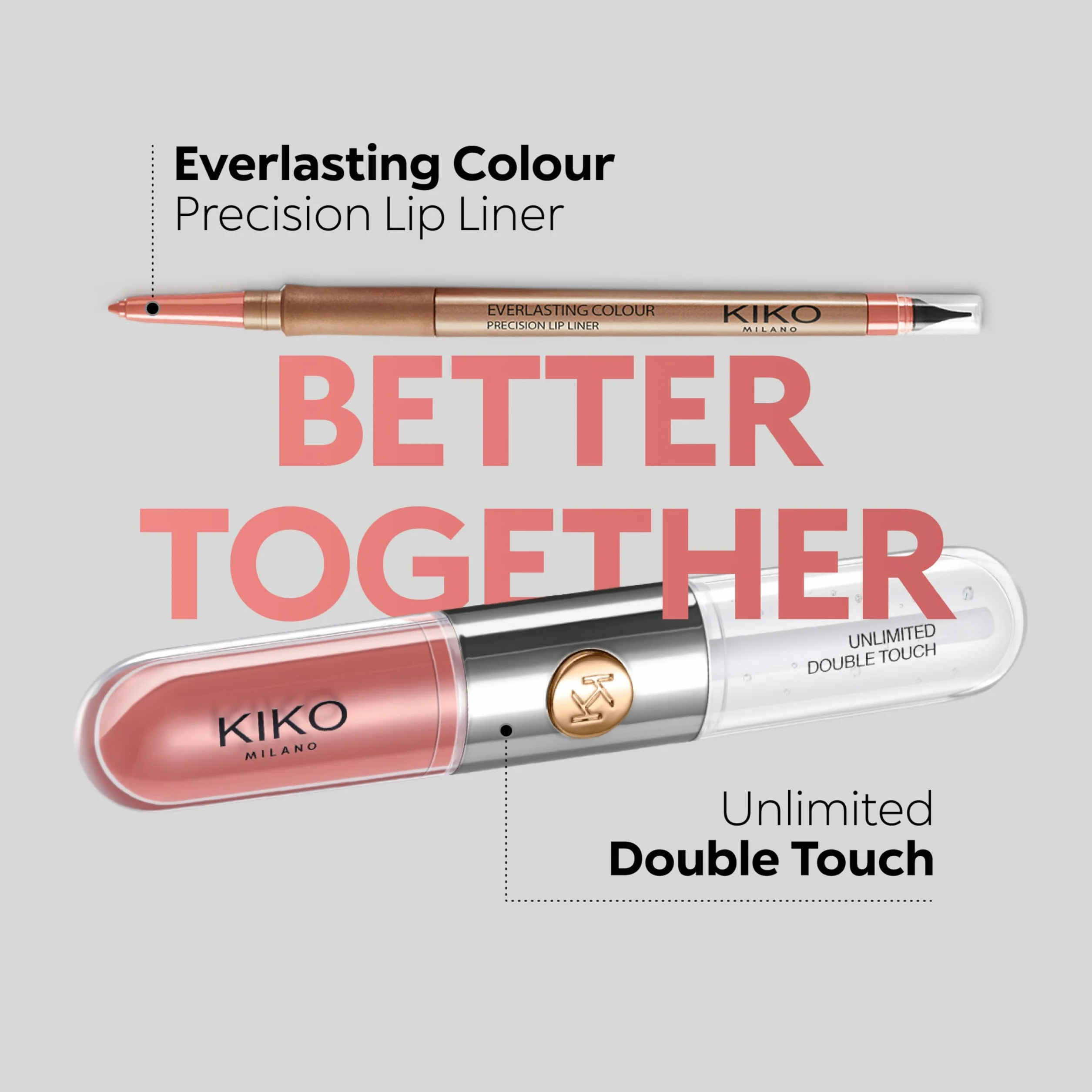 KIKO Milano Unlimited Double Touch 103 Dwuetapowa Płynna Pomadka Do Ust 12h No Transfer