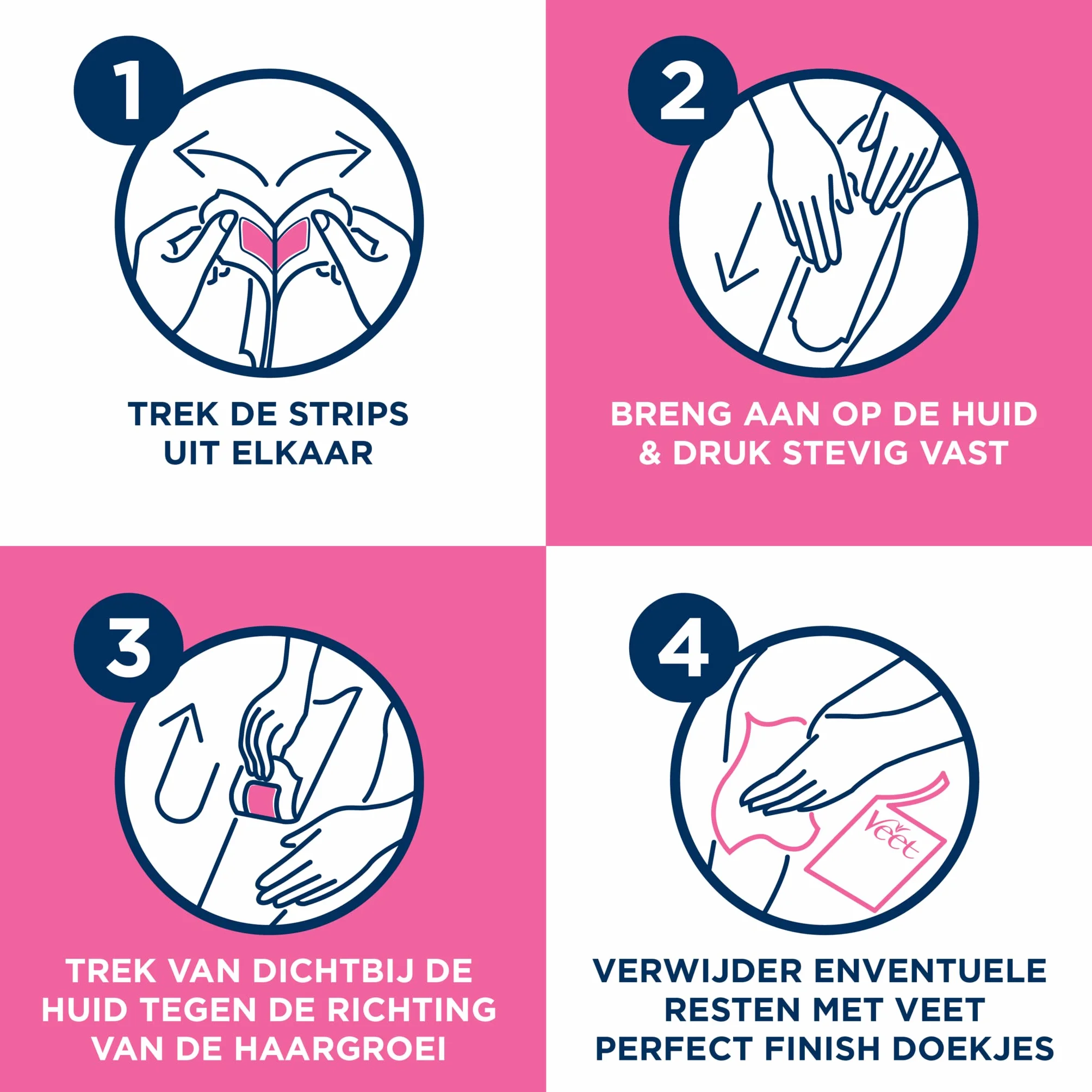 Veet - Easy-Gelwax paski woskowe do skóry wrażliwej – 40 pasków