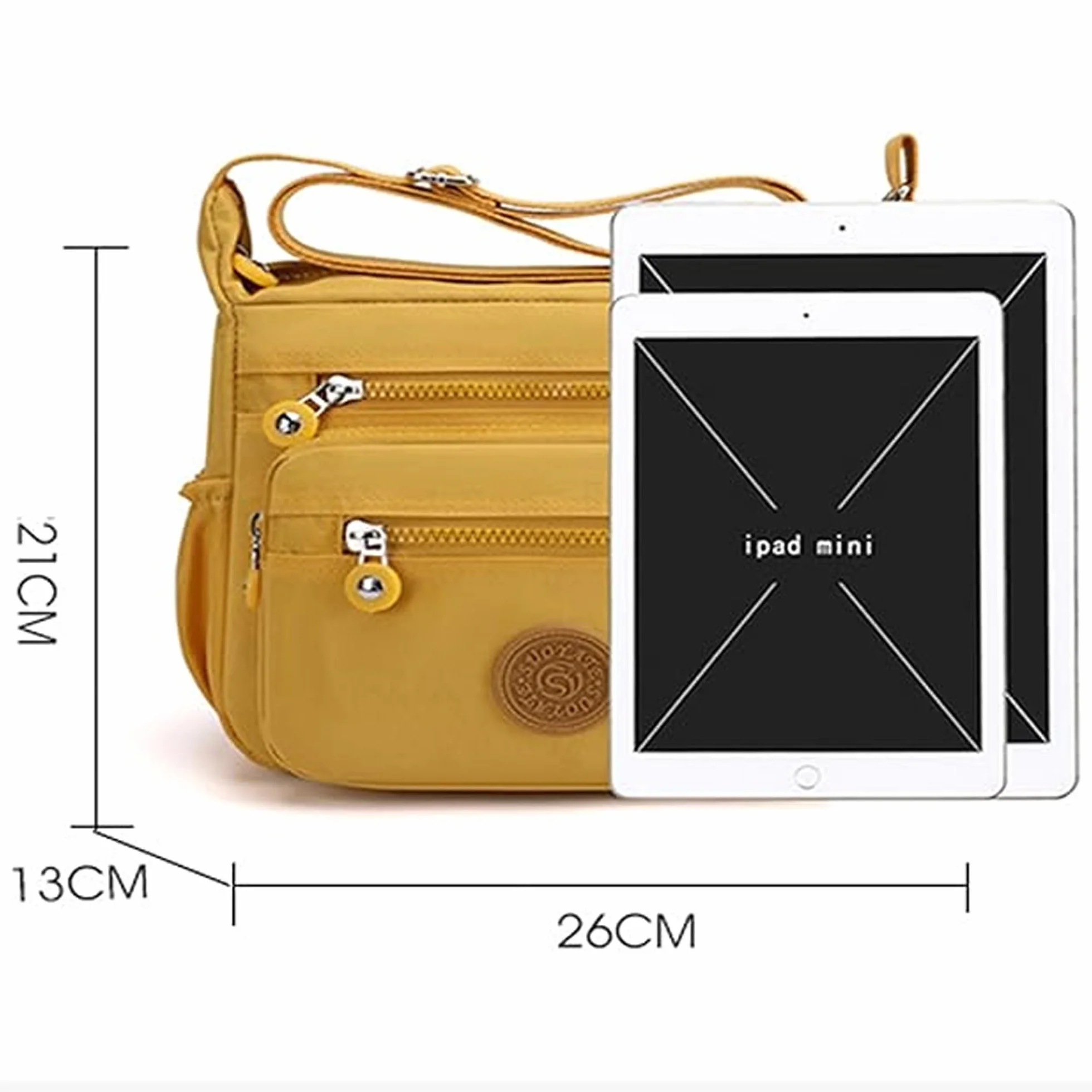Kobiety Anti Splash Water Ramię Messenger Torby Crossbody Multi kieszenie Casual Torba Podróżna